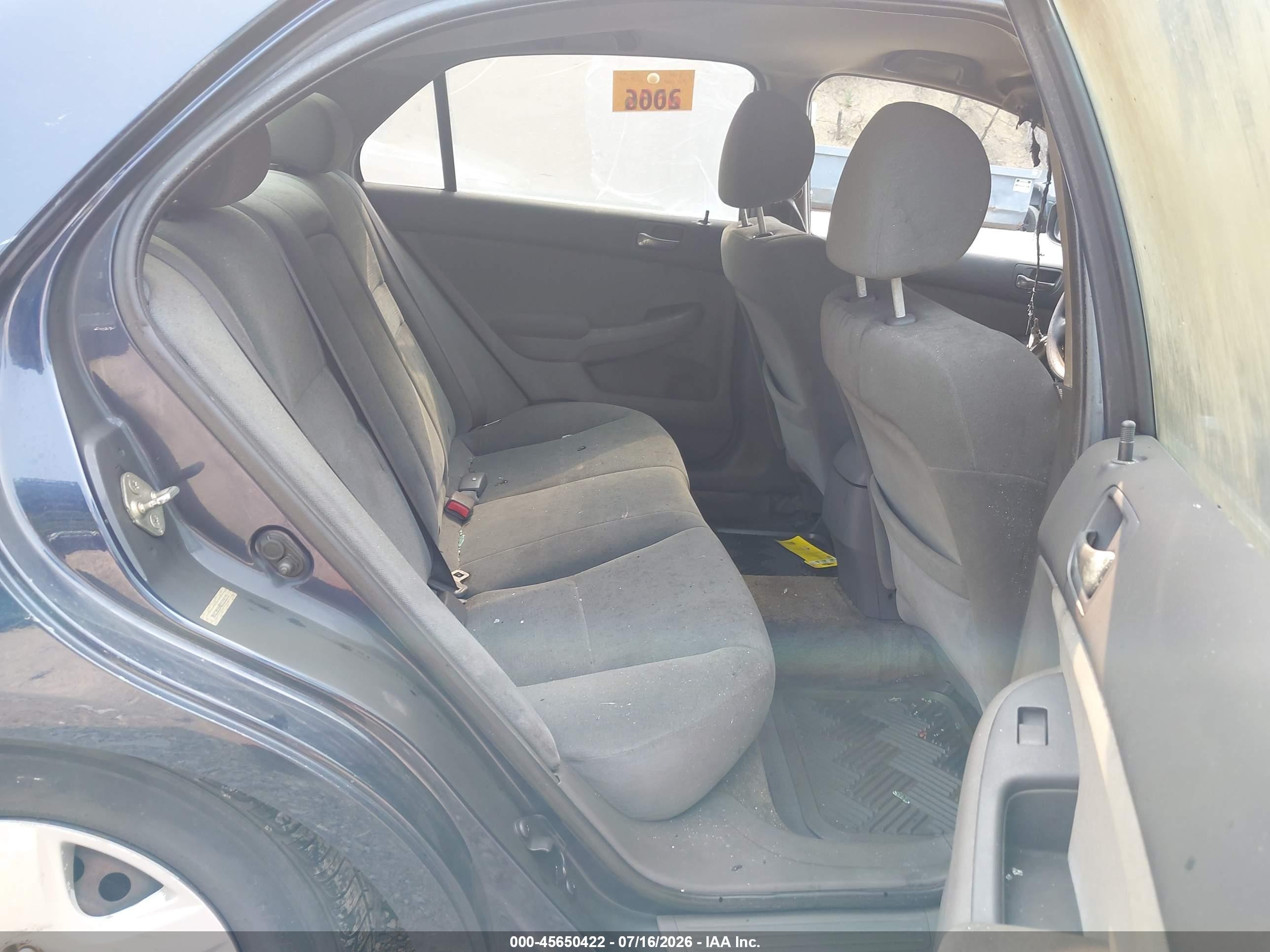2007 Honda Accord 2.4 Lx Синий vin: 3HGCM564X7G705713