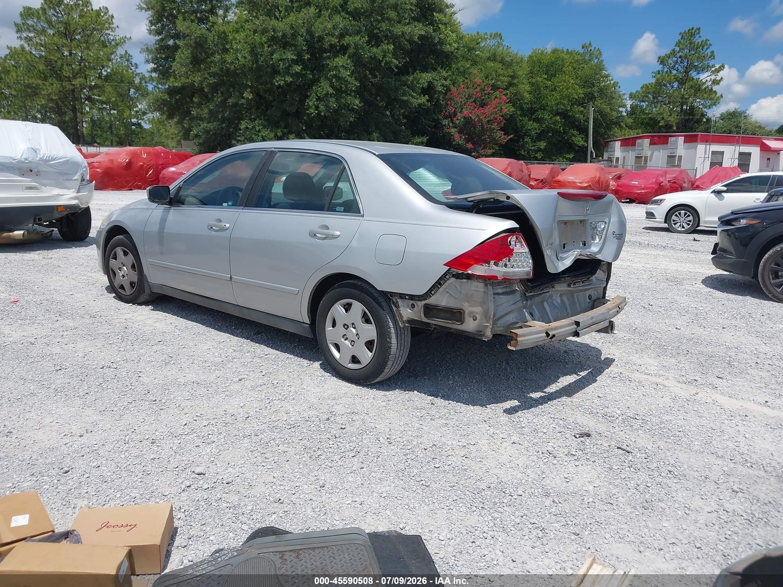 2007 Honda Accord 2.4 Lx Silver vin: 3HGCM564X7G711754