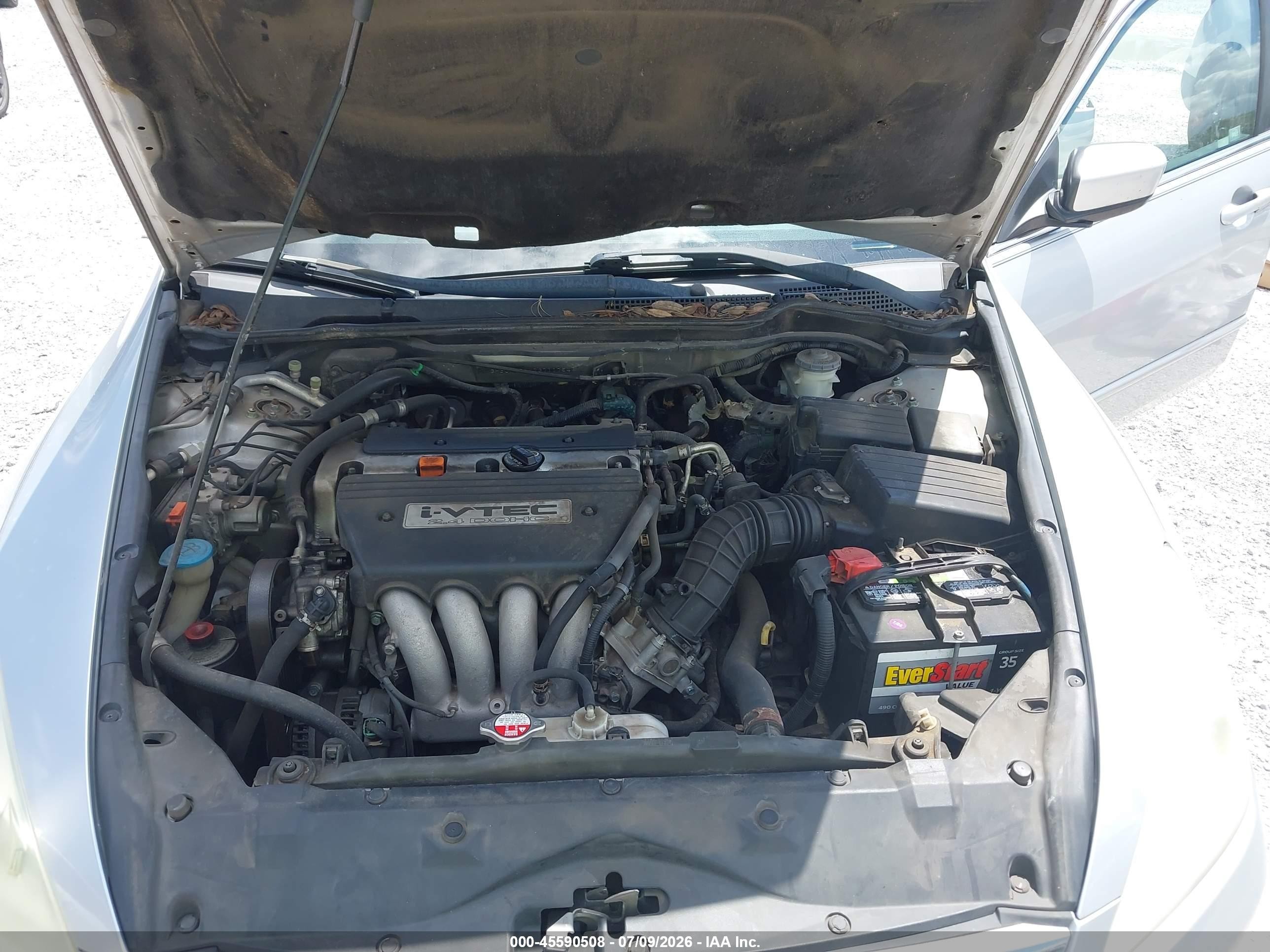 2007 Honda Accord 2.4 Lx Silver vin: 3HGCM564X7G711754