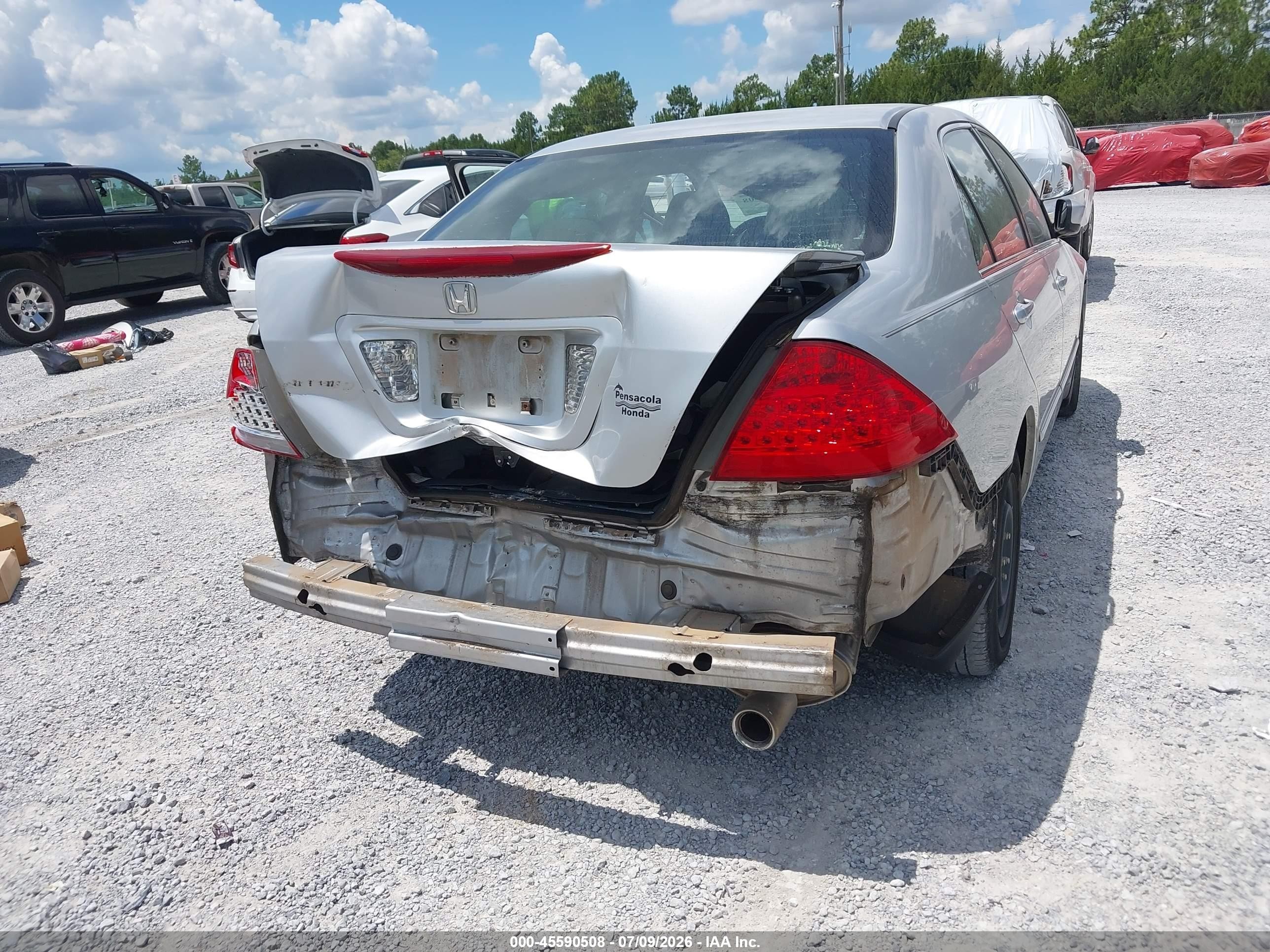 2007 Honda Accord 2.4 Lx Silver vin: 3HGCM564X7G711754
