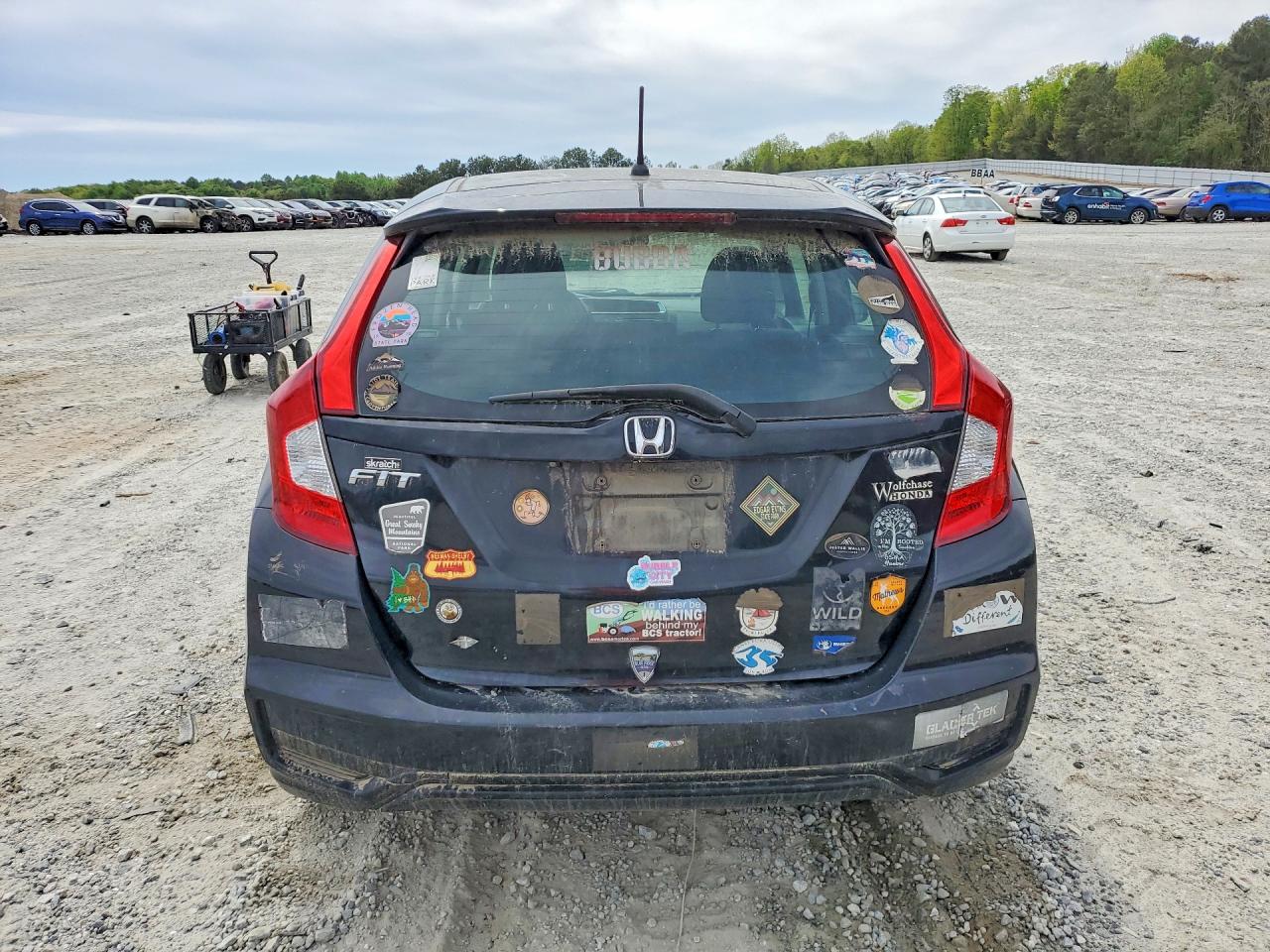 2019 Honda Fit Черный vin: 3HGGK5G43KM716505