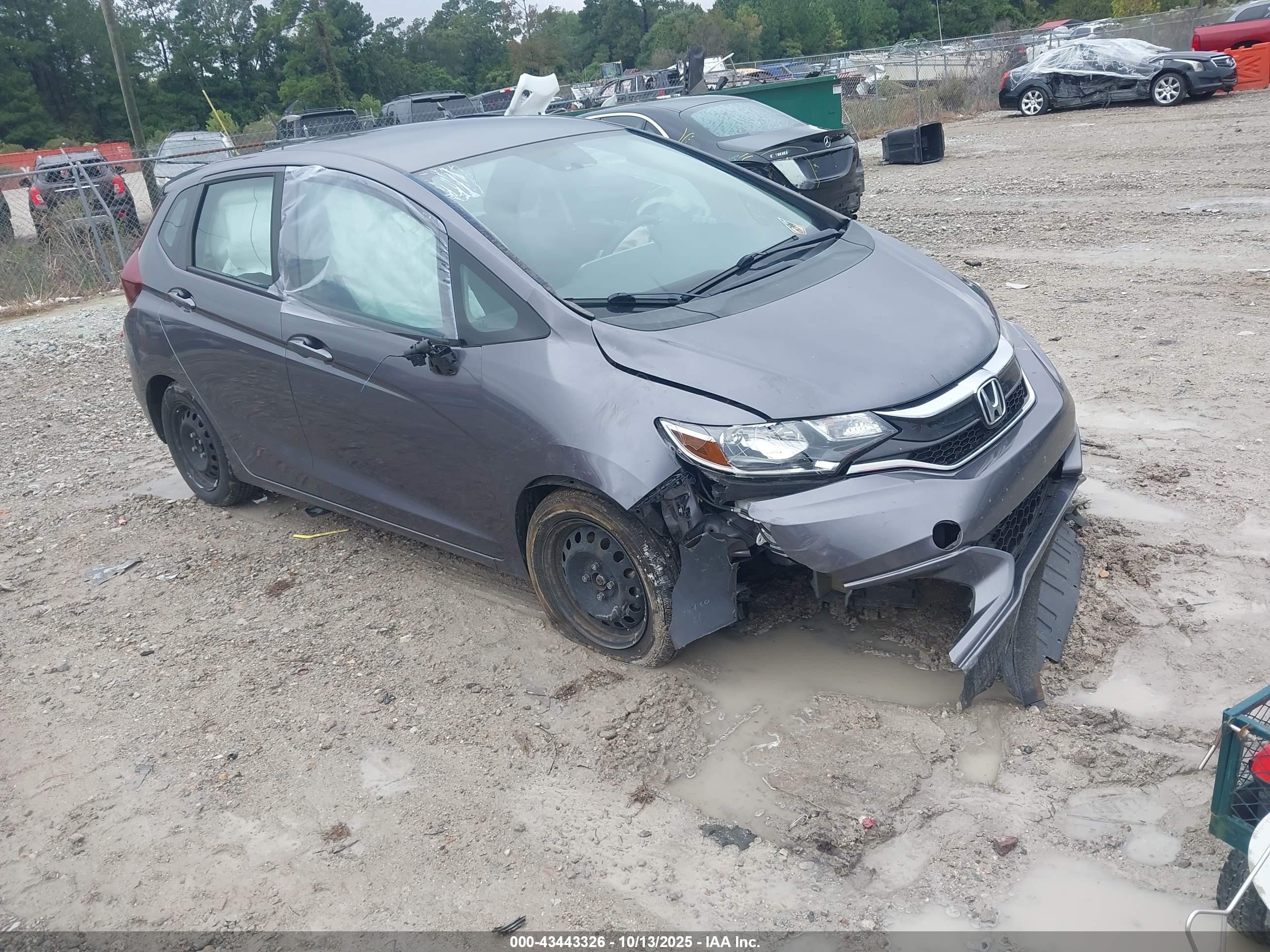 2020 Honda Fit Lx Gray vin: 3HGGK5G45LM707600