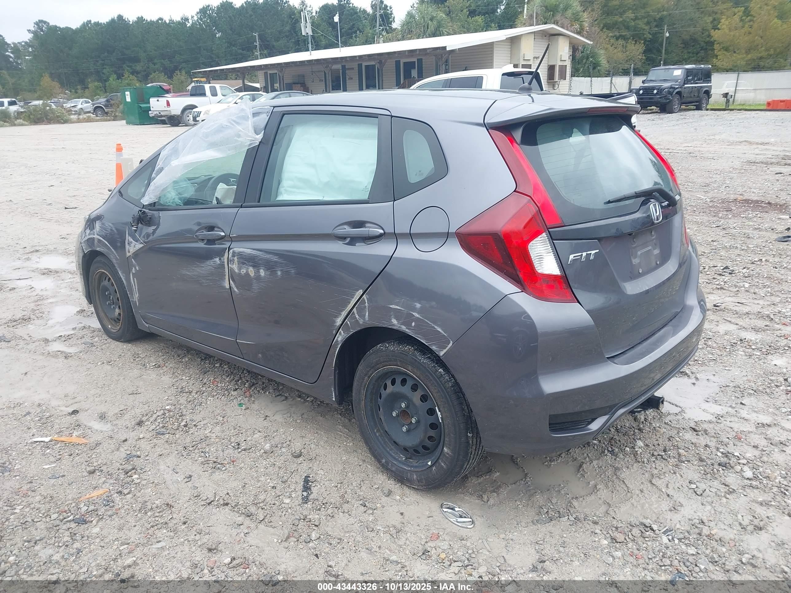 2020 Honda Fit Lx Gray vin: 3HGGK5G45LM707600