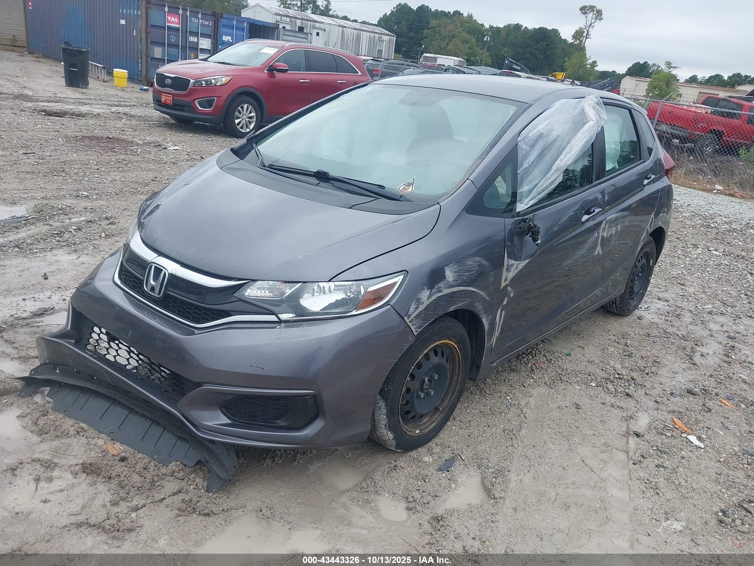 2020 Honda Fit Lx Gray vin: 3HGGK5G45LM707600
