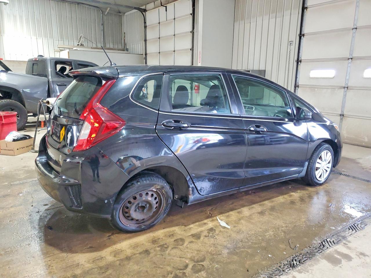 2015 Honda Fit Lx Black vin: 3HGGK5G50FM766941