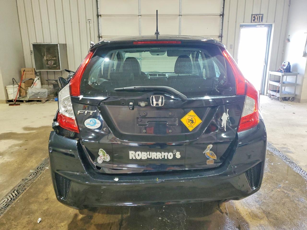 2015 Honda Fit Lx Black vin: 3HGGK5G50FM766941