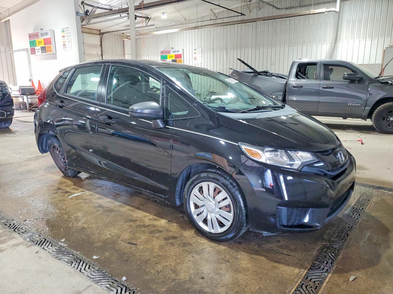 2015 Honda Fit Lx Black vin: 3HGGK5G50FM766941
