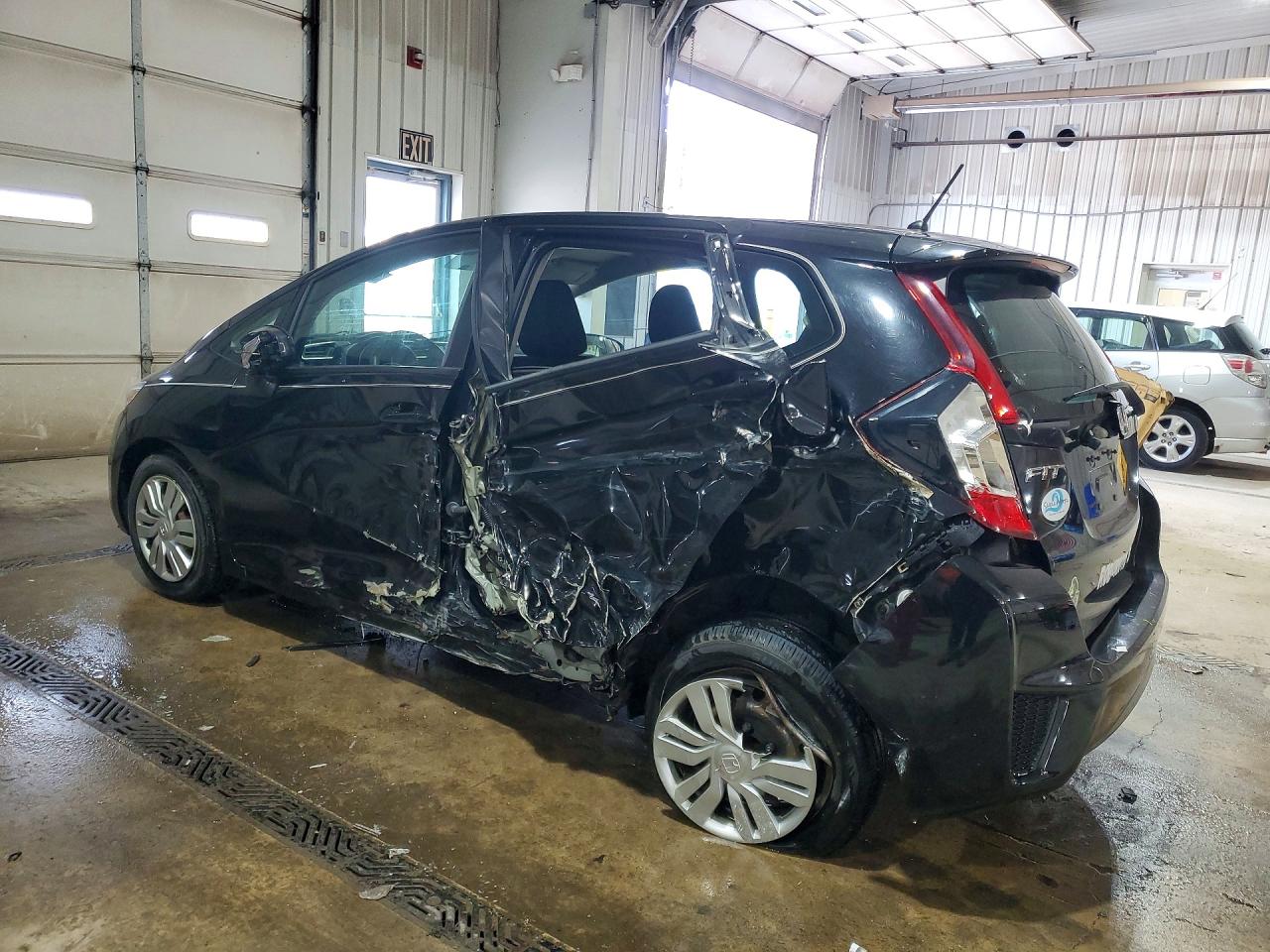 2015 Honda Fit Lx Black vin: 3HGGK5G50FM766941