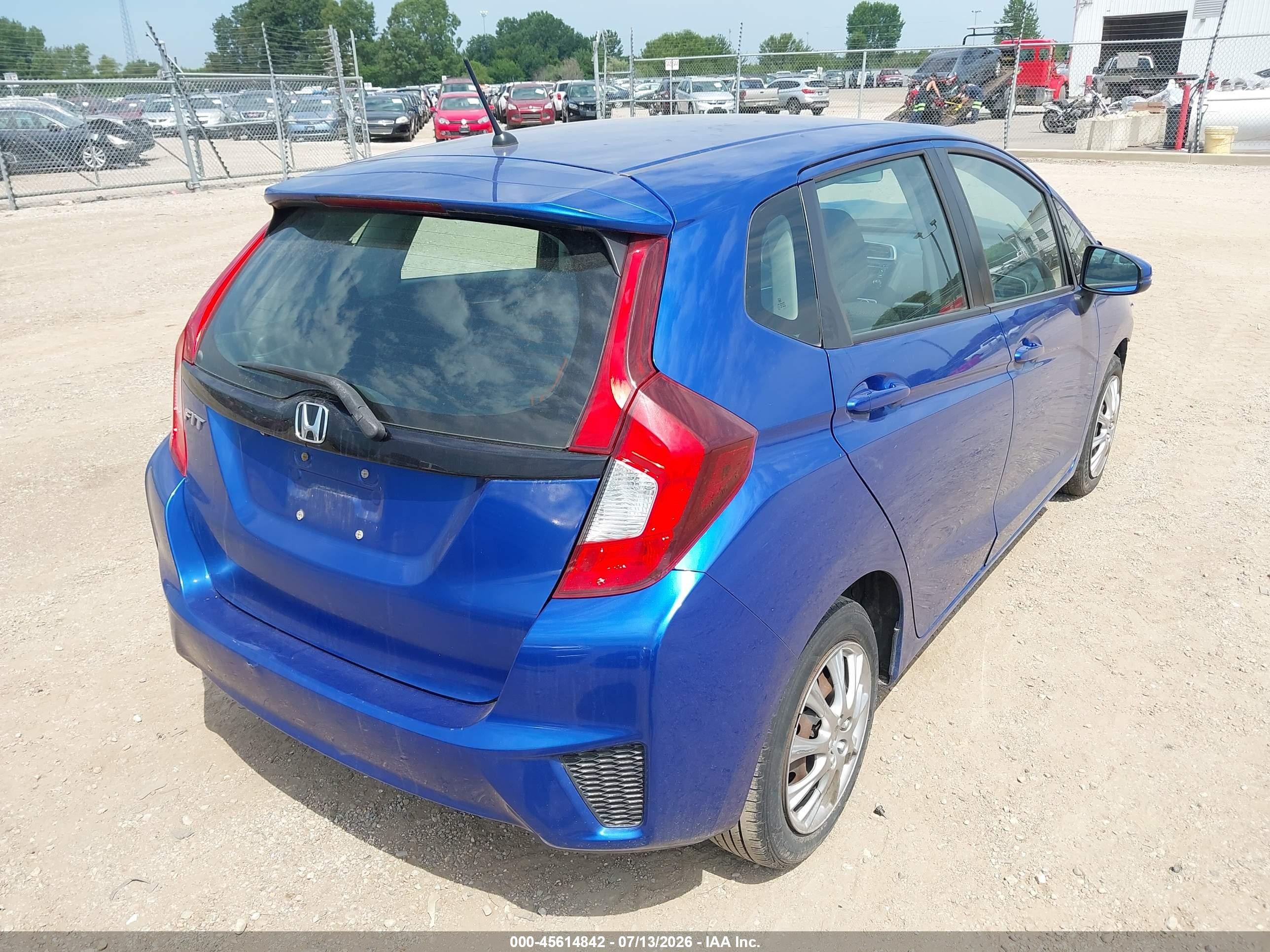 2015 Honda Fit Lx Синий vin: 3HGGK5G53FM728667