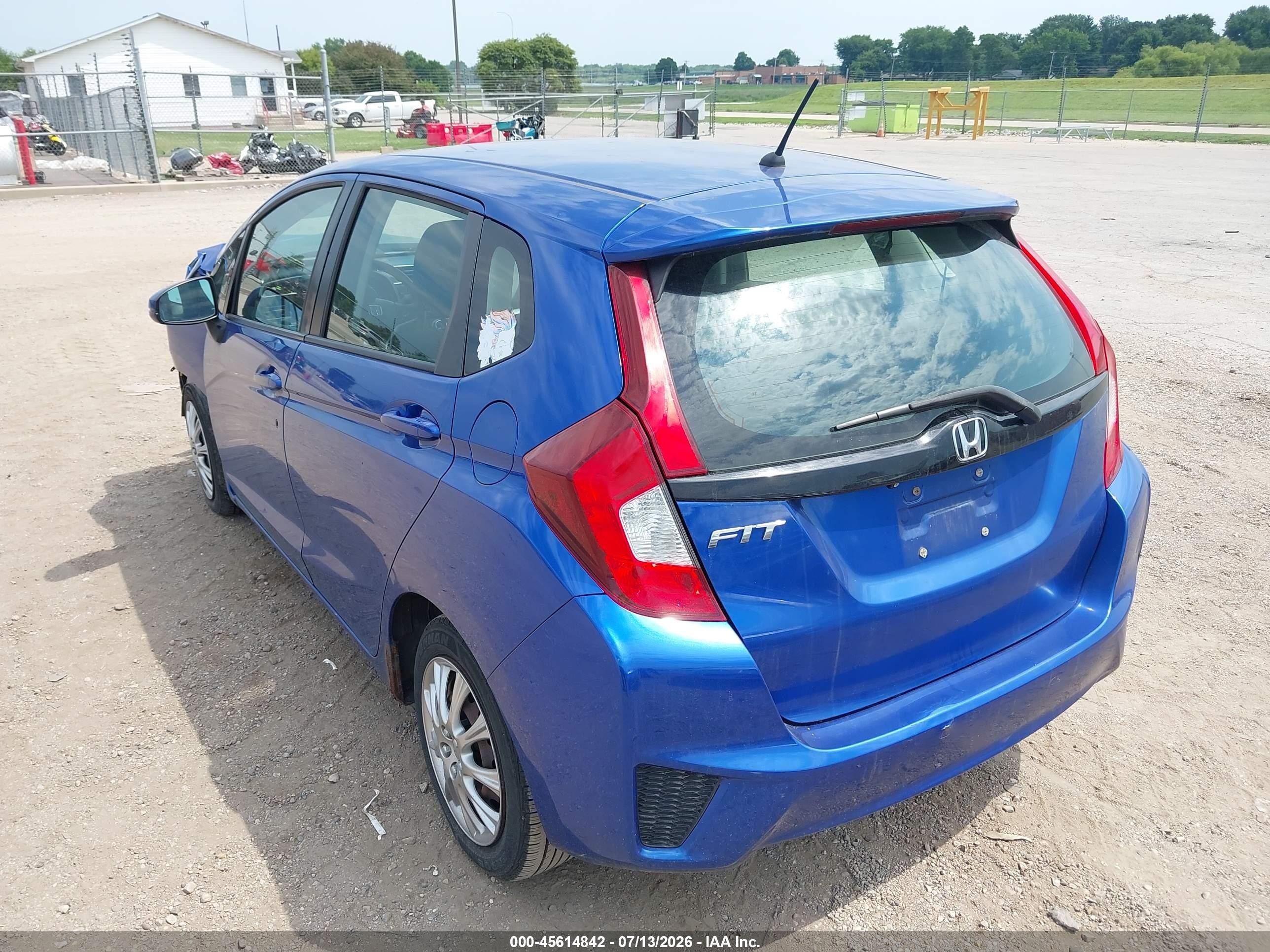 2015 Honda Fit Lx Синий vin: 3HGGK5G53FM728667