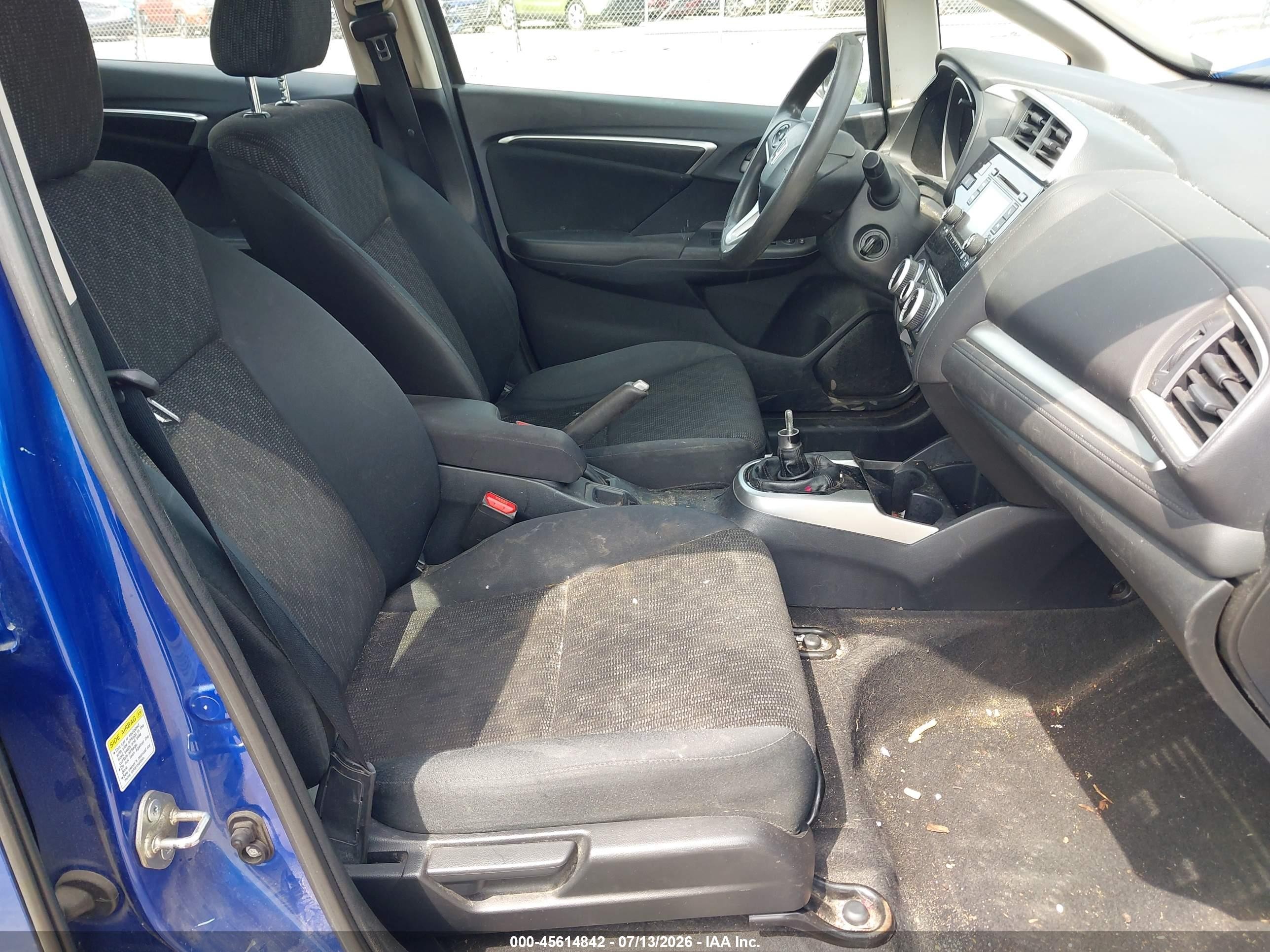 2015 Honda Fit Lx Синий vin: 3HGGK5G53FM728667