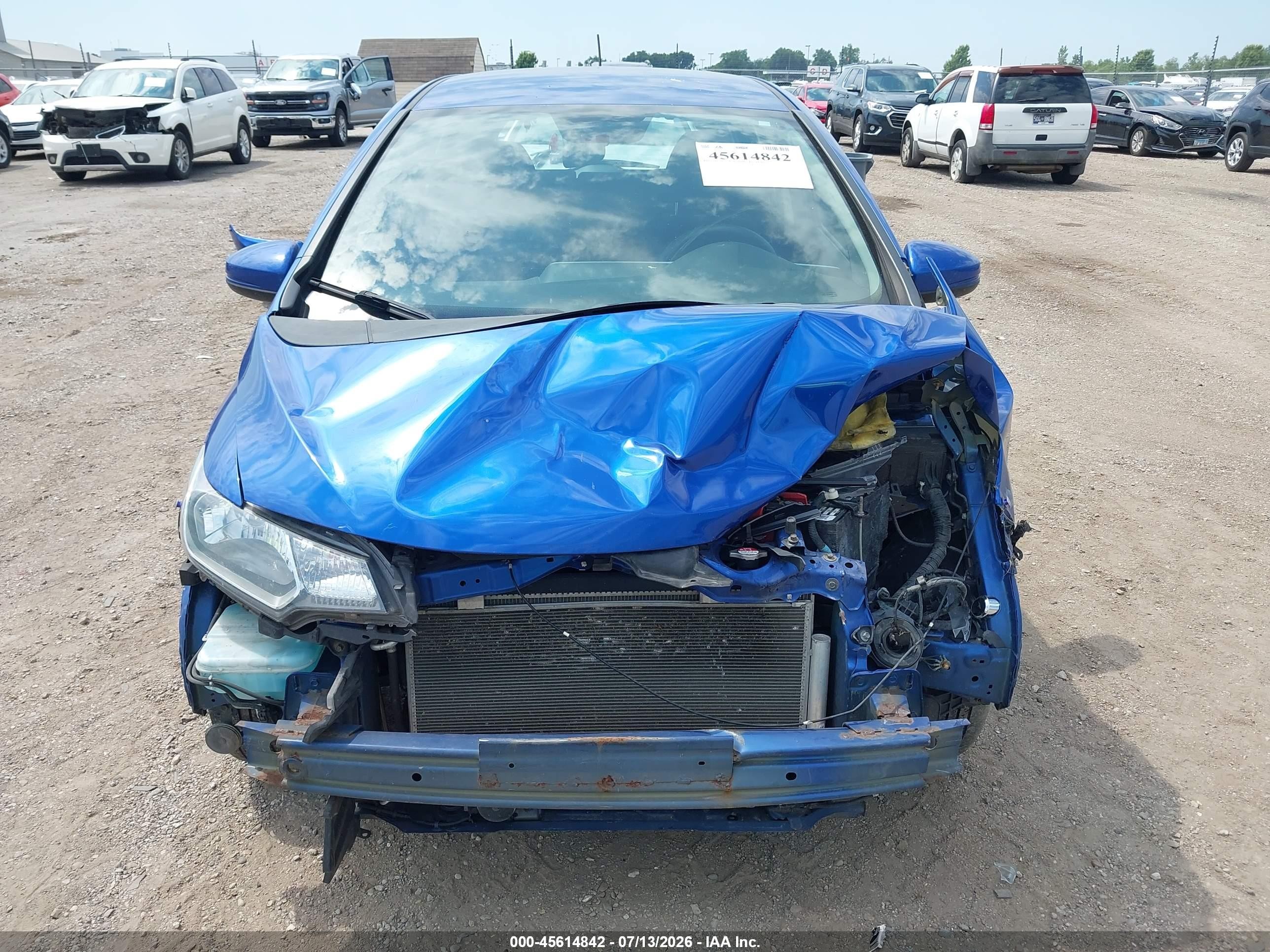 2015 Honda Fit Lx Синий vin: 3HGGK5G53FM728667