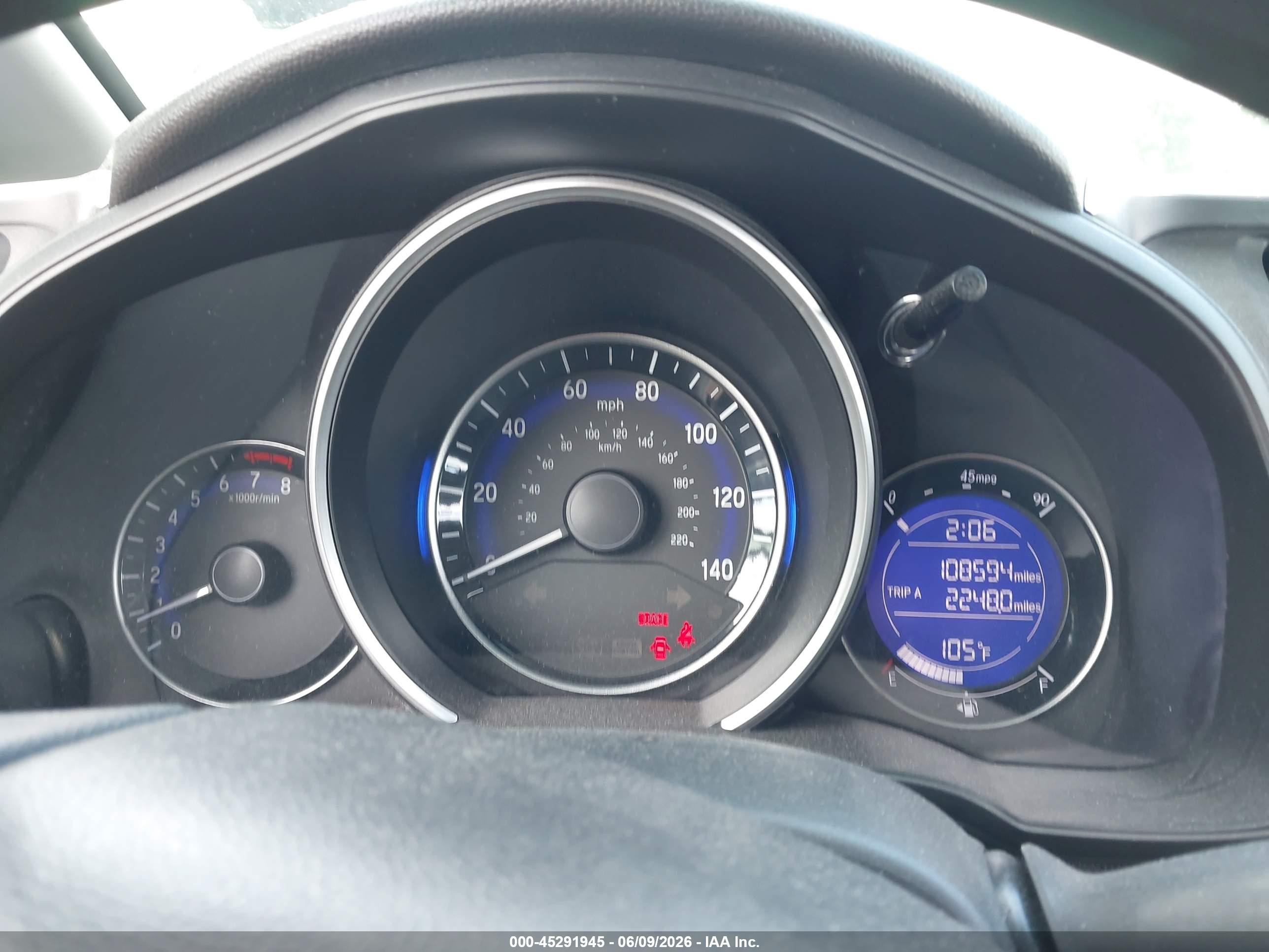 2015 Honda Fit Lx Черный vin: 3HGGK5G54FM742416
