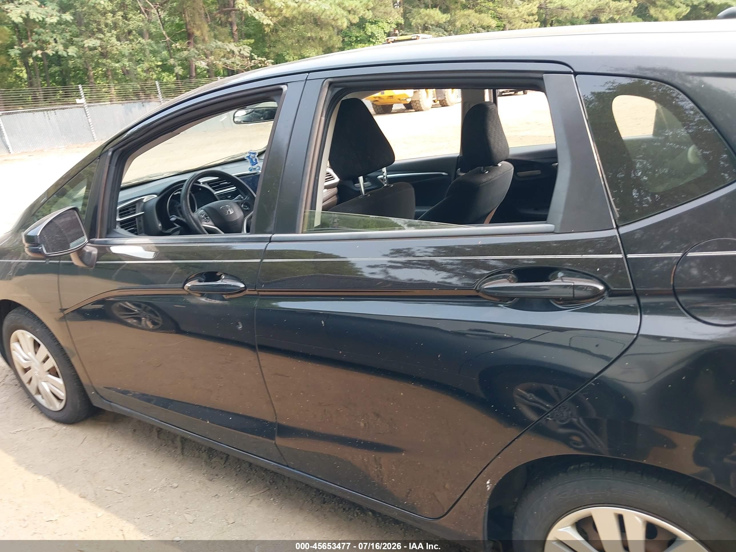 2015 Honda Fit Lx Black vin: 3HGGK5G55FM750234