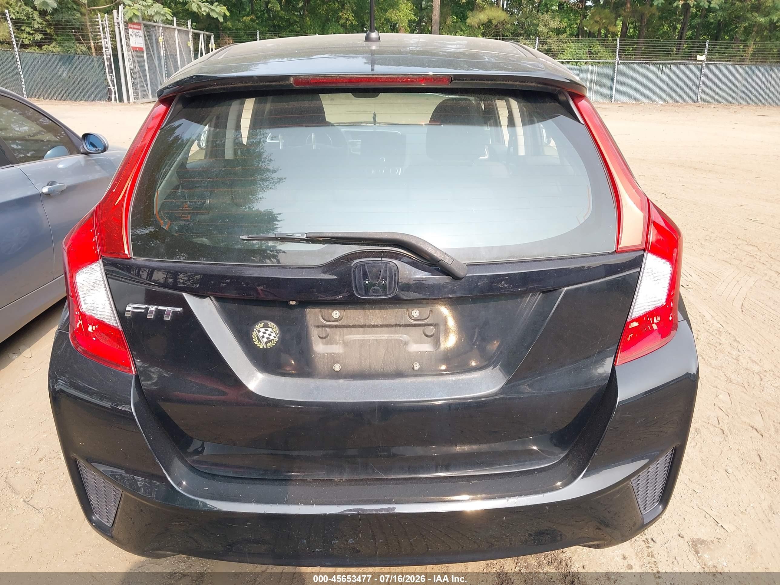 2015 Honda Fit Lx Black vin: 3HGGK5G55FM750234