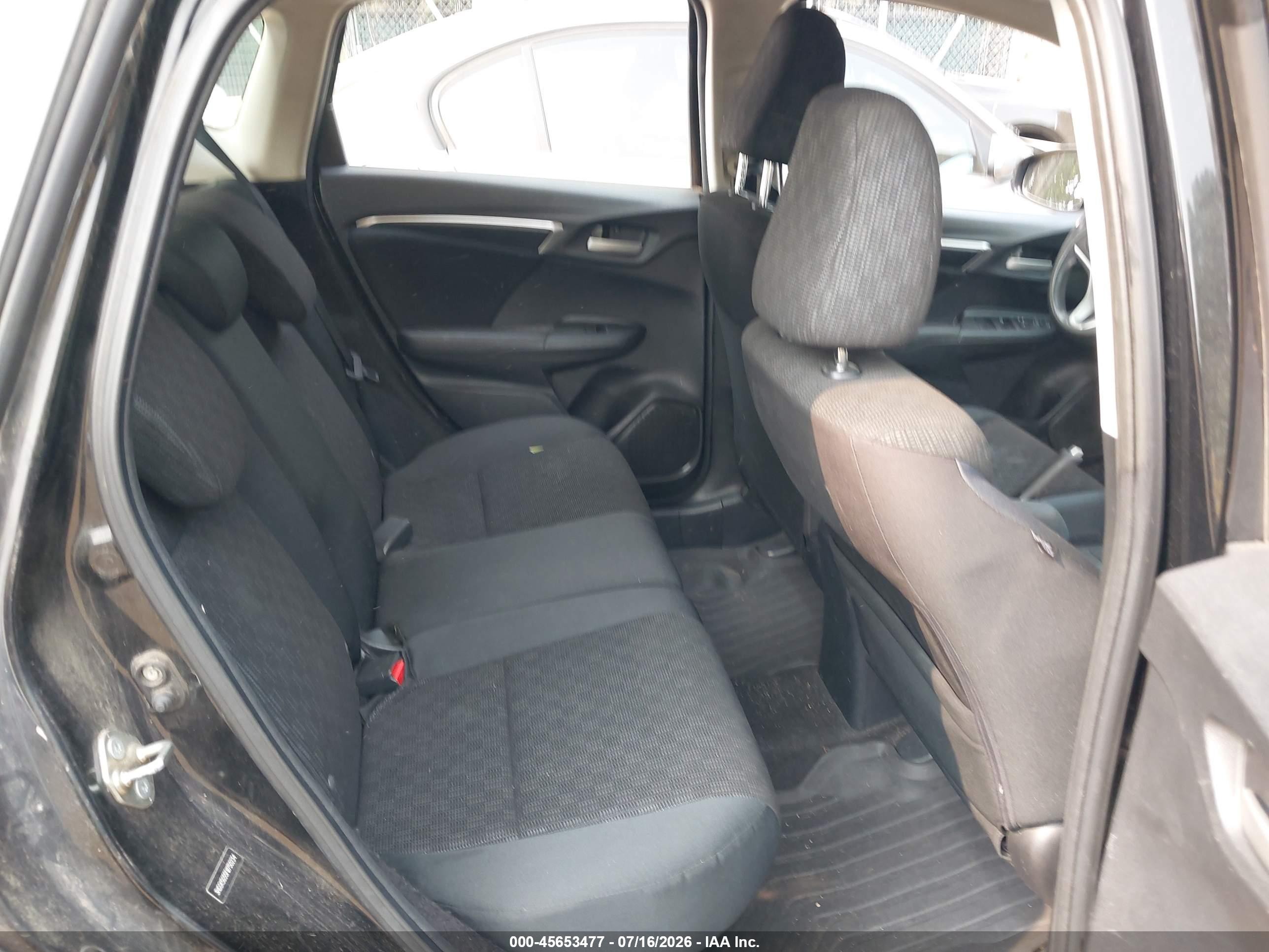 2015 Honda Fit Lx Black vin: 3HGGK5G55FM750234