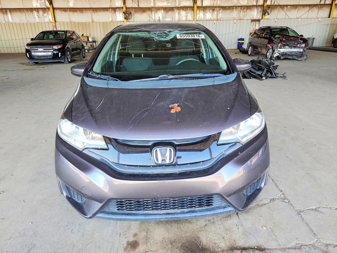 2015 Honda Fit Lx Gray vin: 3HGGK5G57FM768525