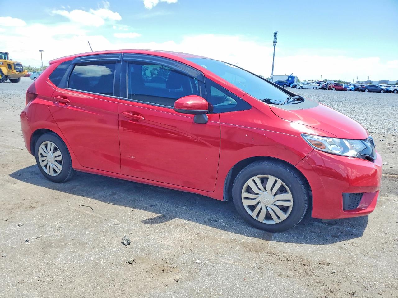 2015 Honda Fit Lx Red vin: 3HGGK5G58FM748199
