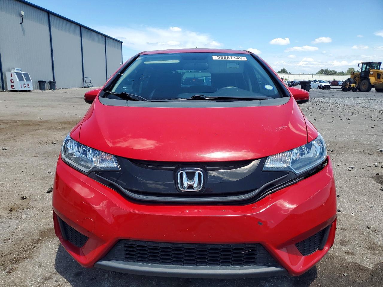 2015 Honda Fit Lx Red vin: 3HGGK5G58FM748199