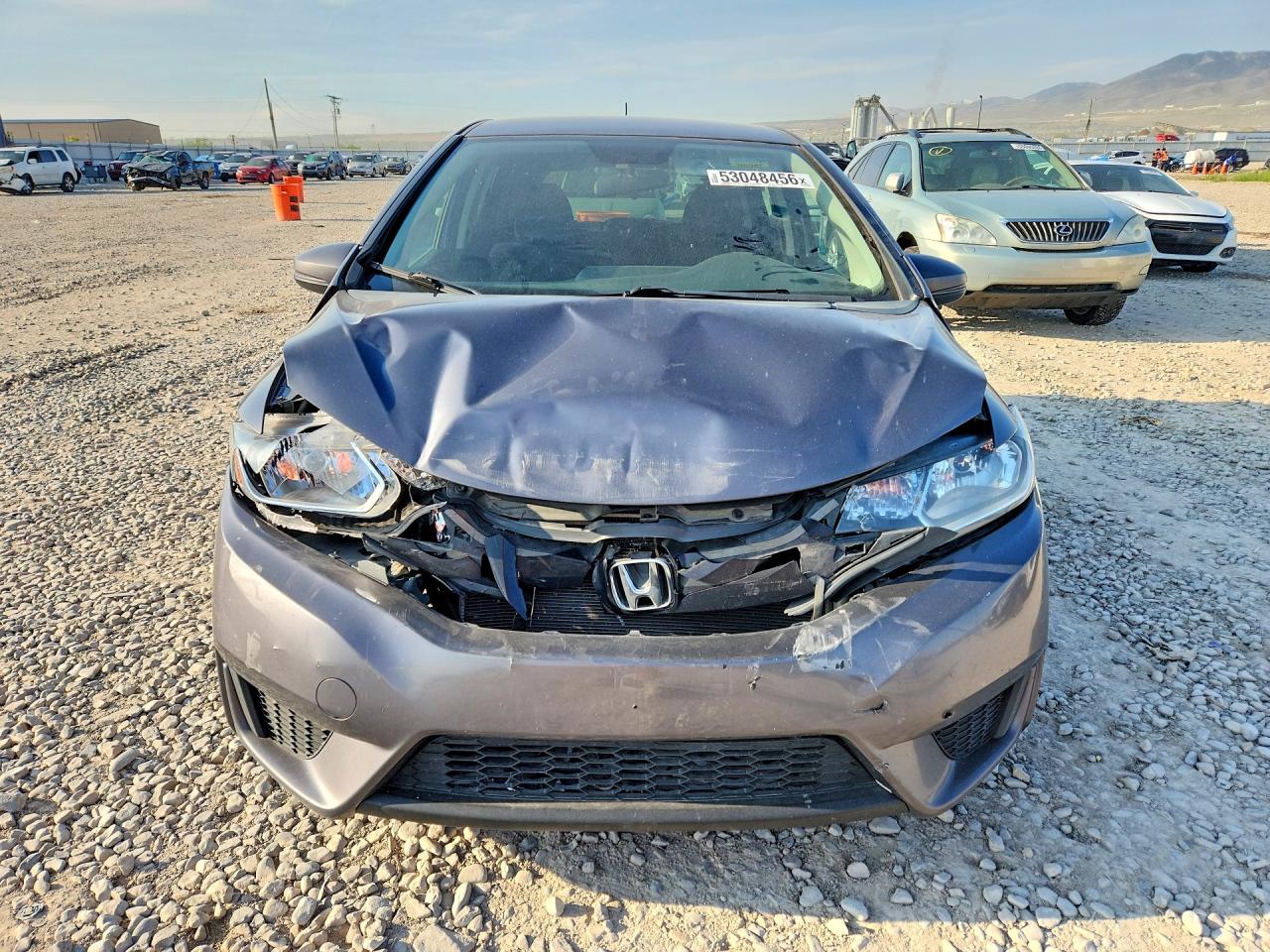 2015 Honda Fit Lx Gray vin: 3HGGK5G59FM732979