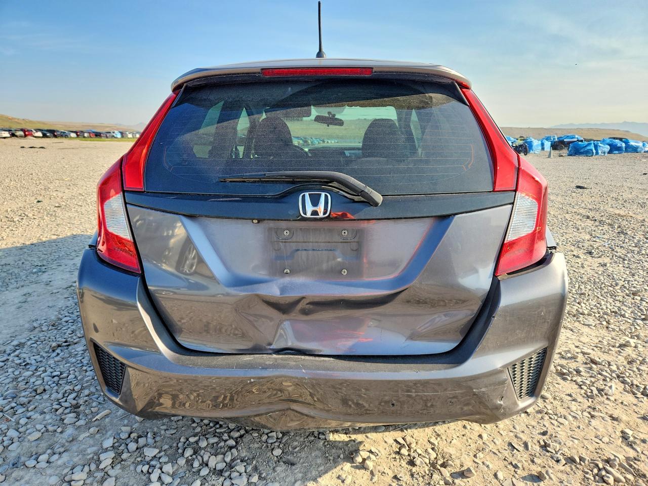 2015 Honda Fit Lx Gray vin: 3HGGK5G59FM732979