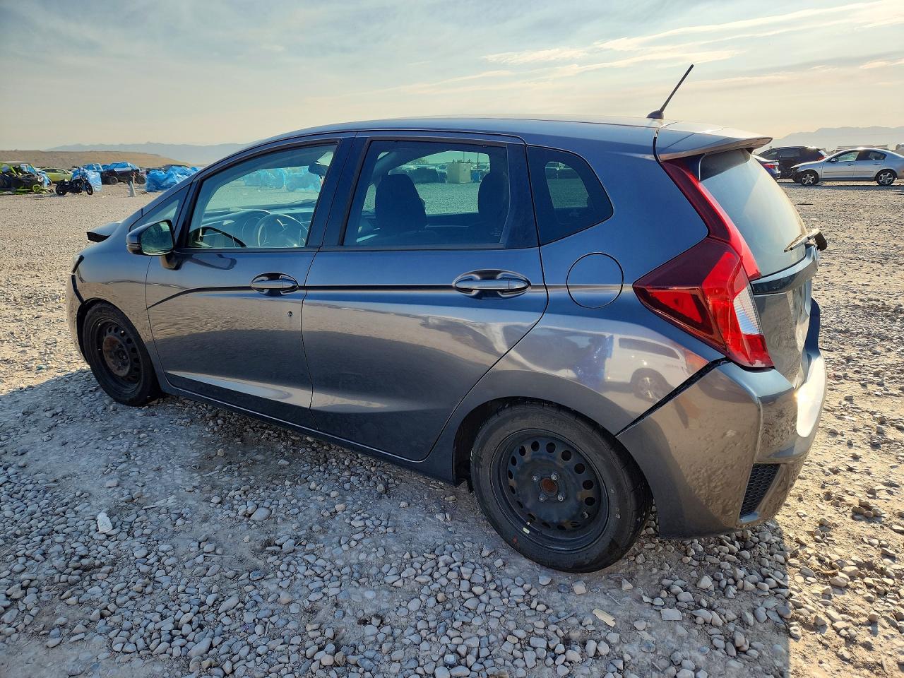 2015 Honda Fit Lx Gray vin: 3HGGK5G59FM732979