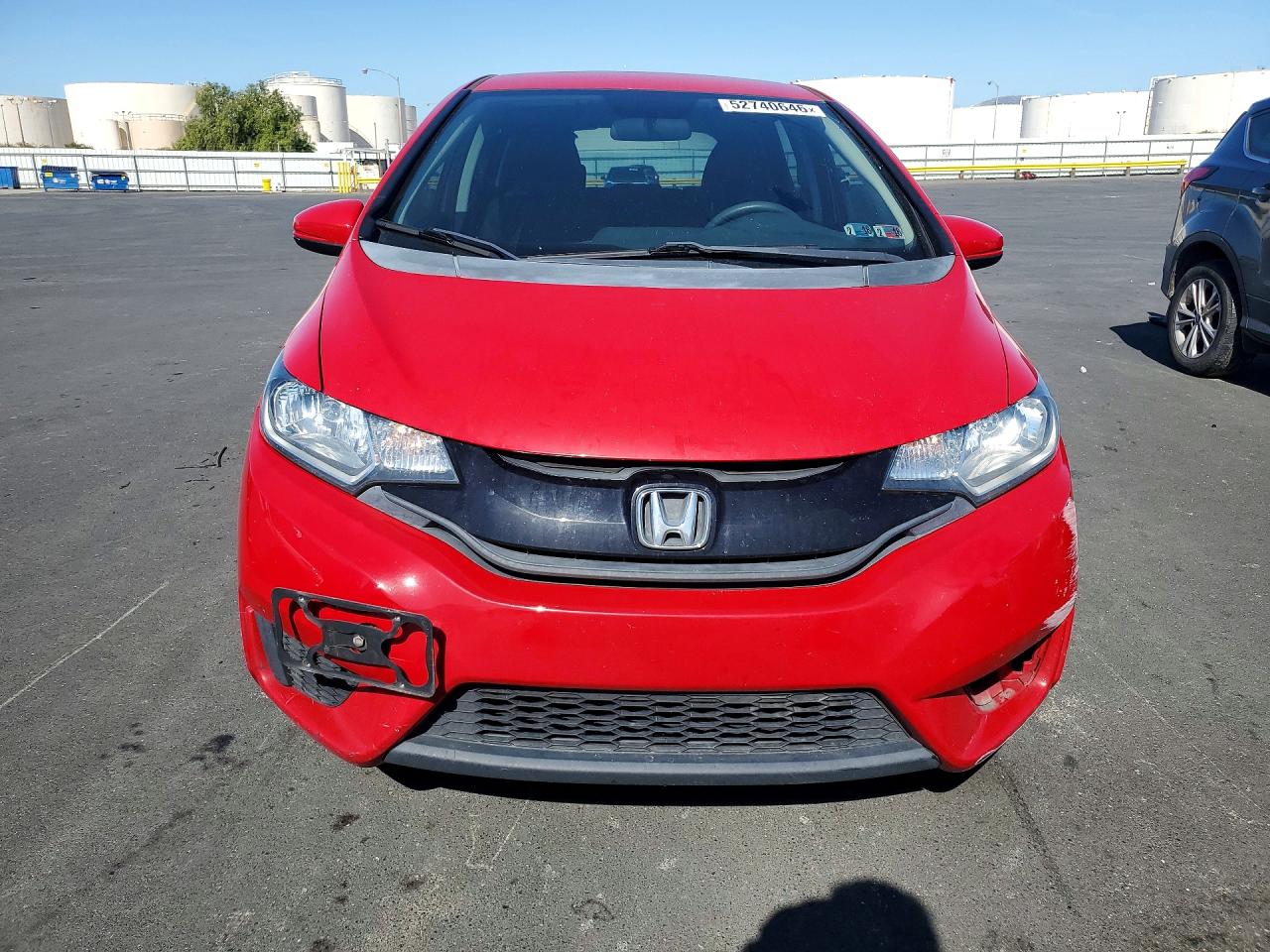 2015 Honda Fit Lx Red vin: 3HGGK5G59FM767683
