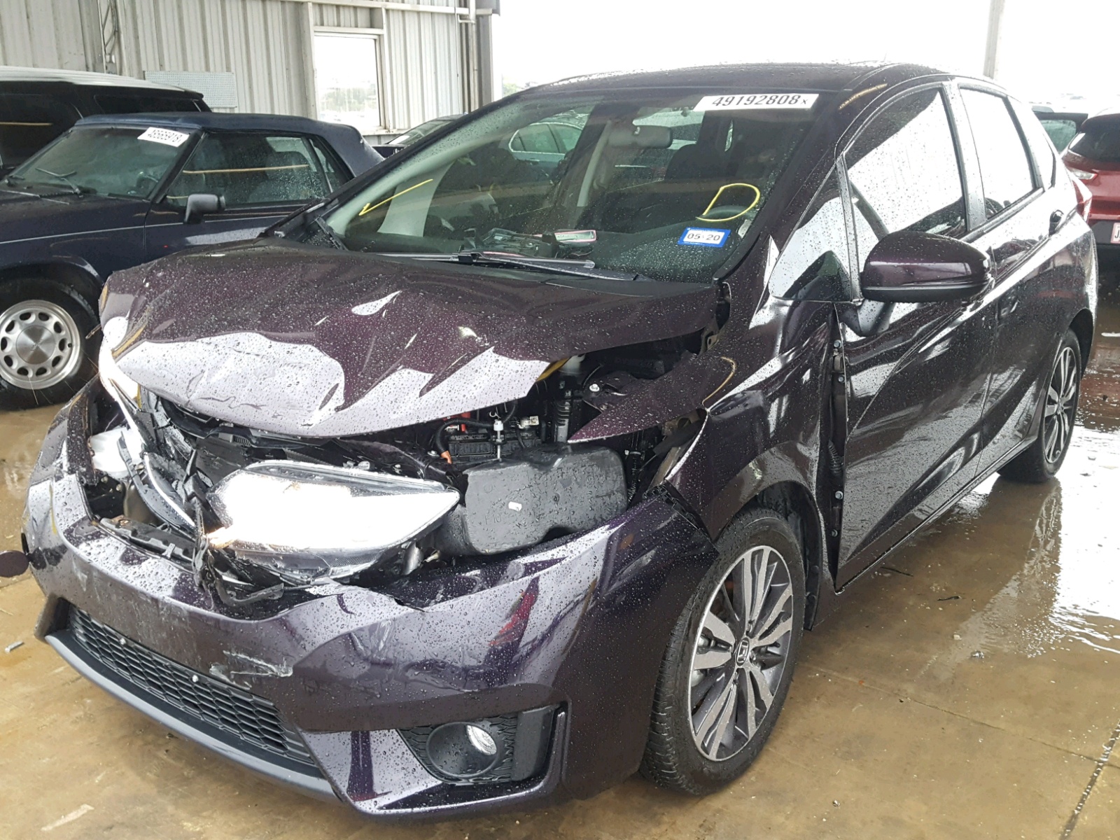 2017 Honda Fit Ex Фиолетовый vin: 3HGGK5G72HM707071