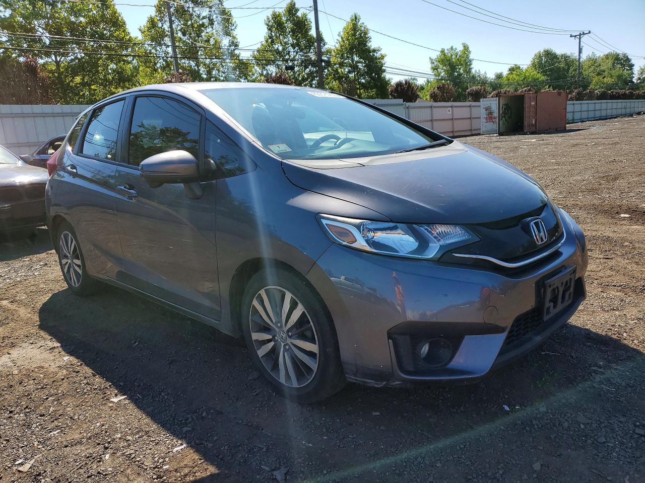 2015 Honda Fit Ex Gray vin: 3HGGK5G80FM708564