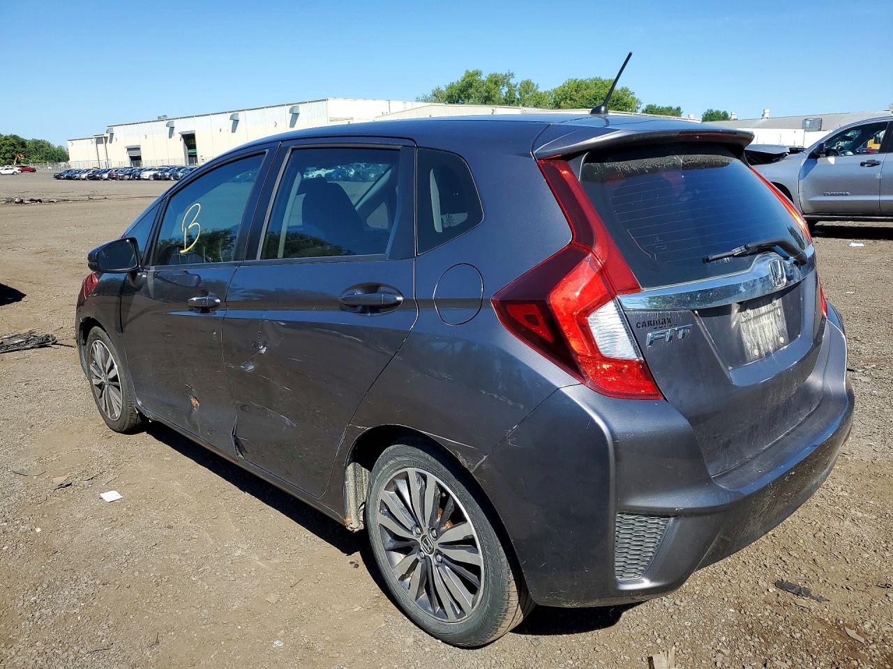 2015 Honda Fit Ex Gray vin: 3HGGK5G80FM708564