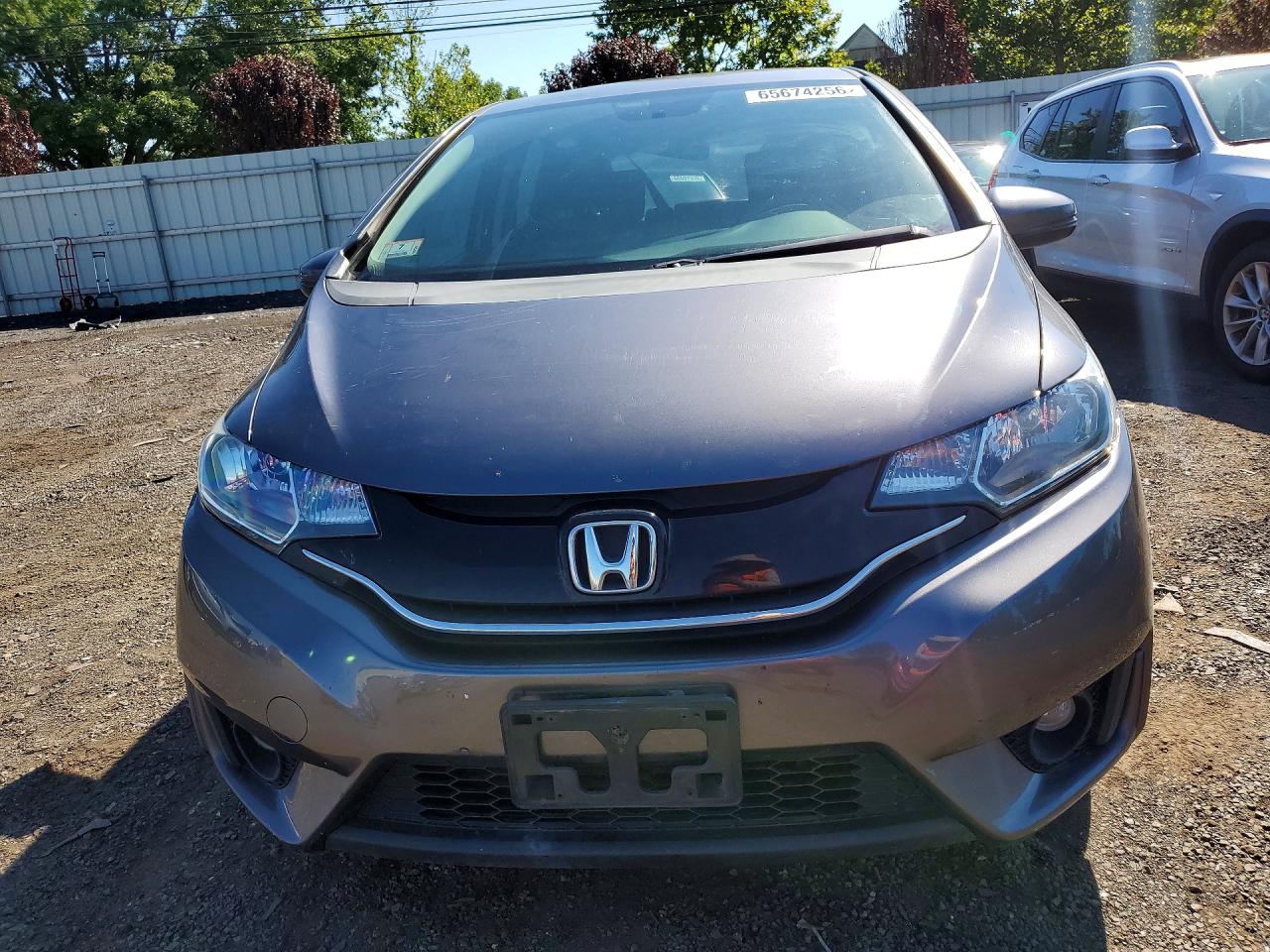 2015 Honda Fit Ex Gray vin: 3HGGK5G80FM708564