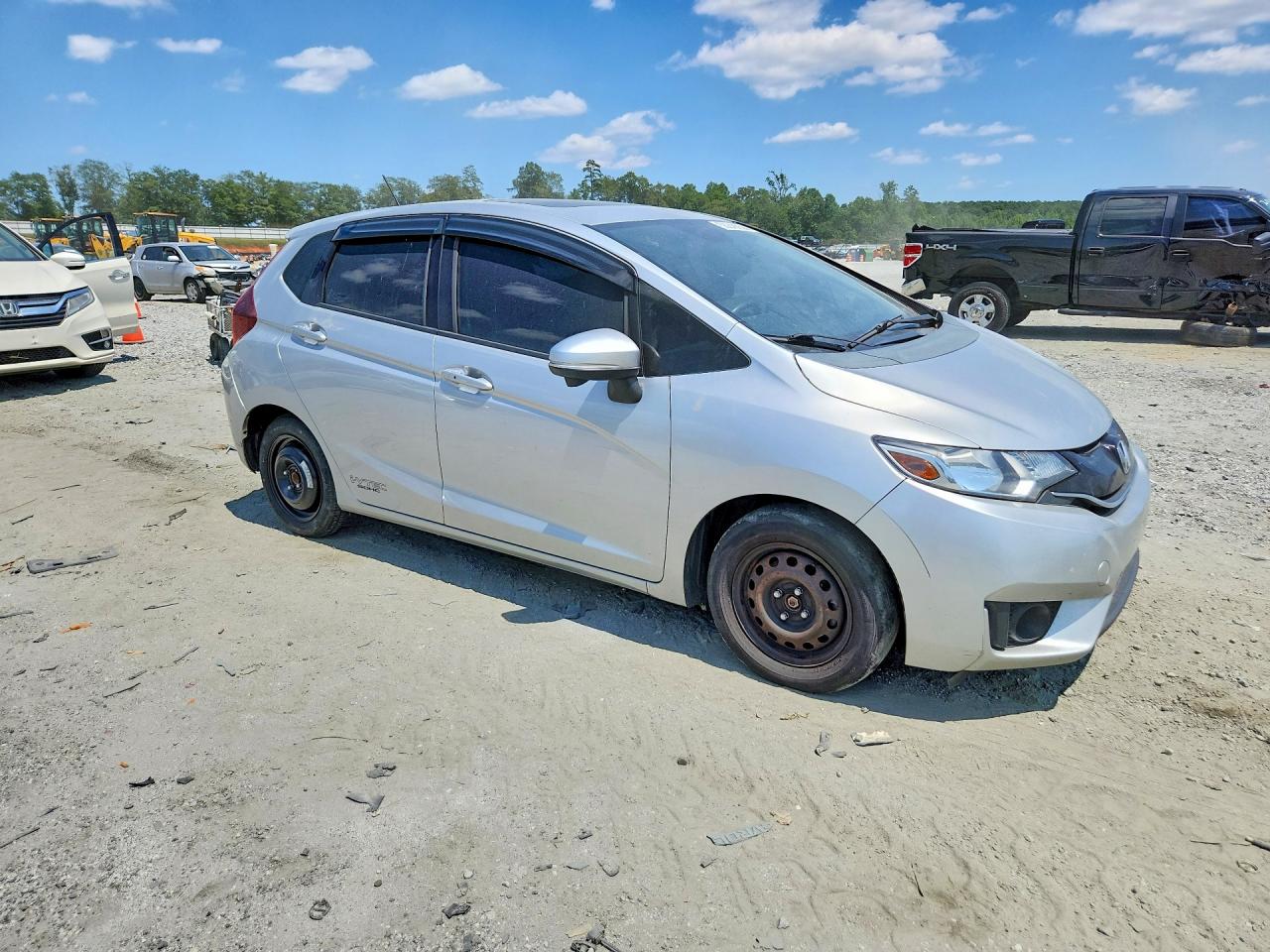 2015 Honda Fit Ex White vin: 3HGGK5G83FM718182