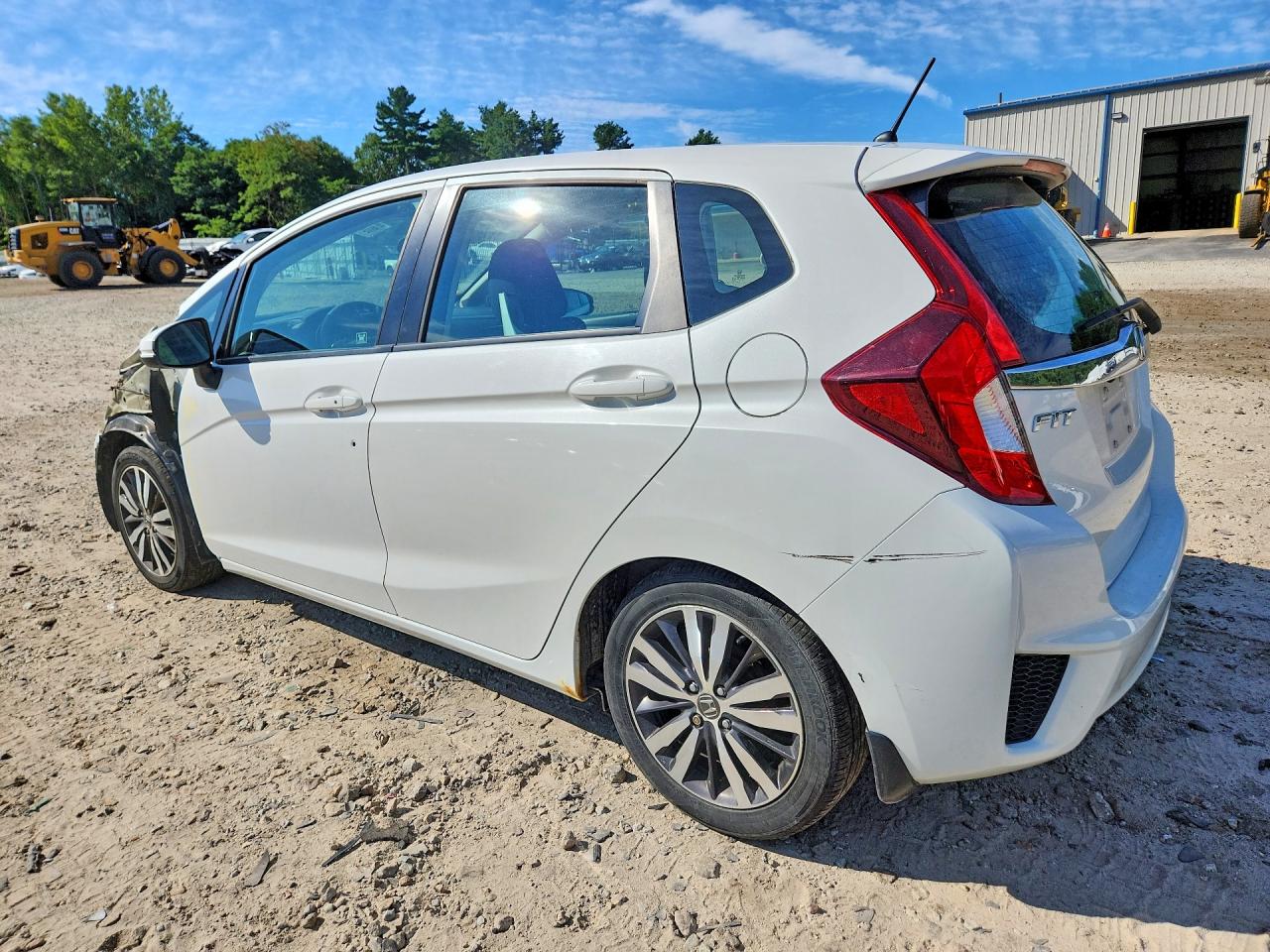 2015 Honda Fit Ex White vin: 3HGGK5G83FM733877