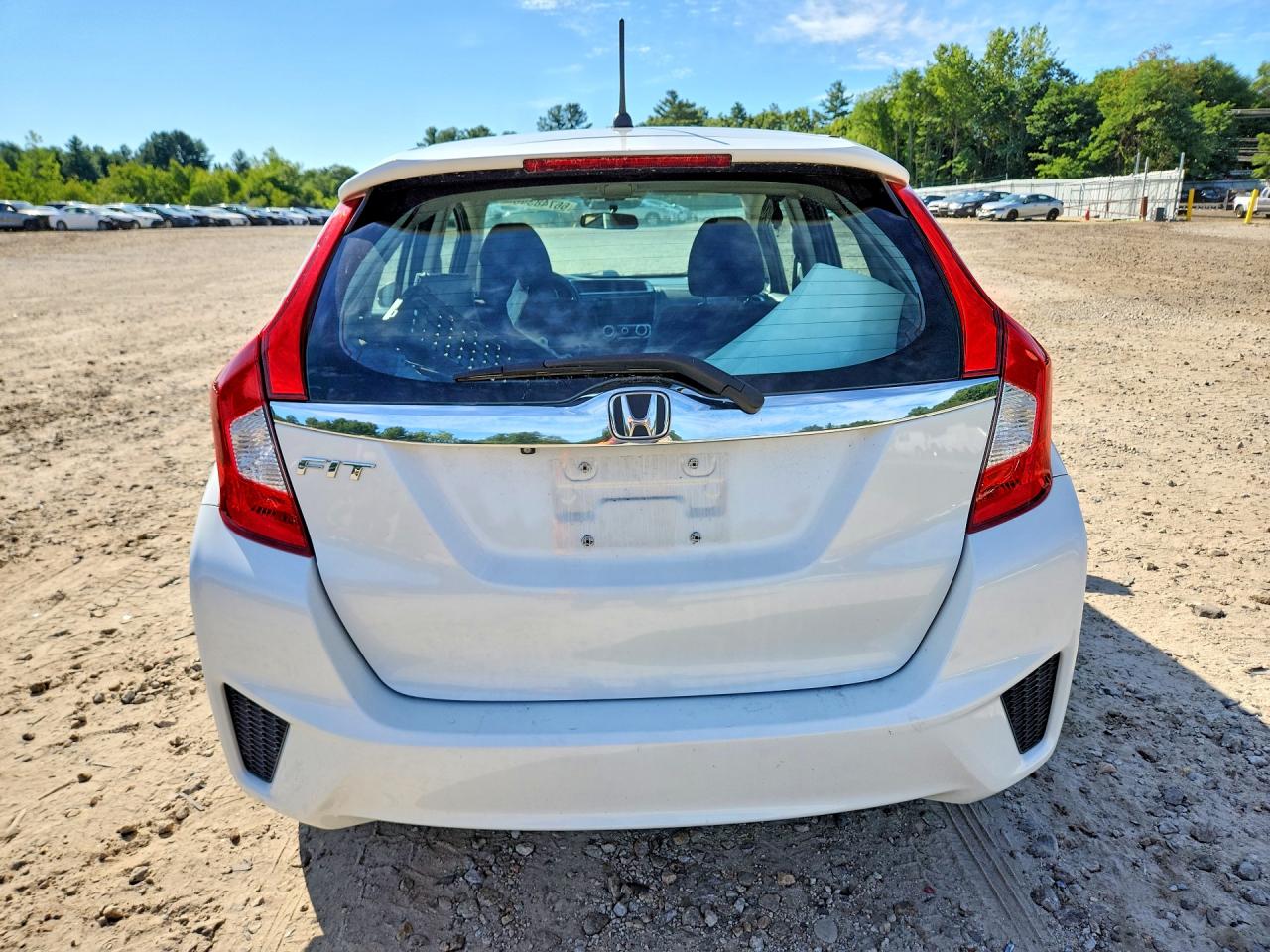 2015 Honda Fit Ex White vin: 3HGGK5G83FM733877