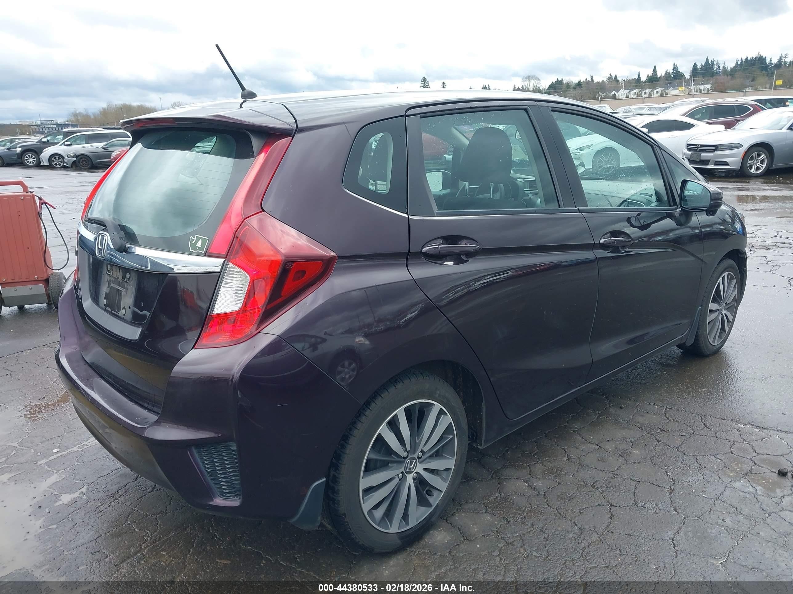 2015 Honda Fit Ex Purple vin: 3HGGK5G83FM741624