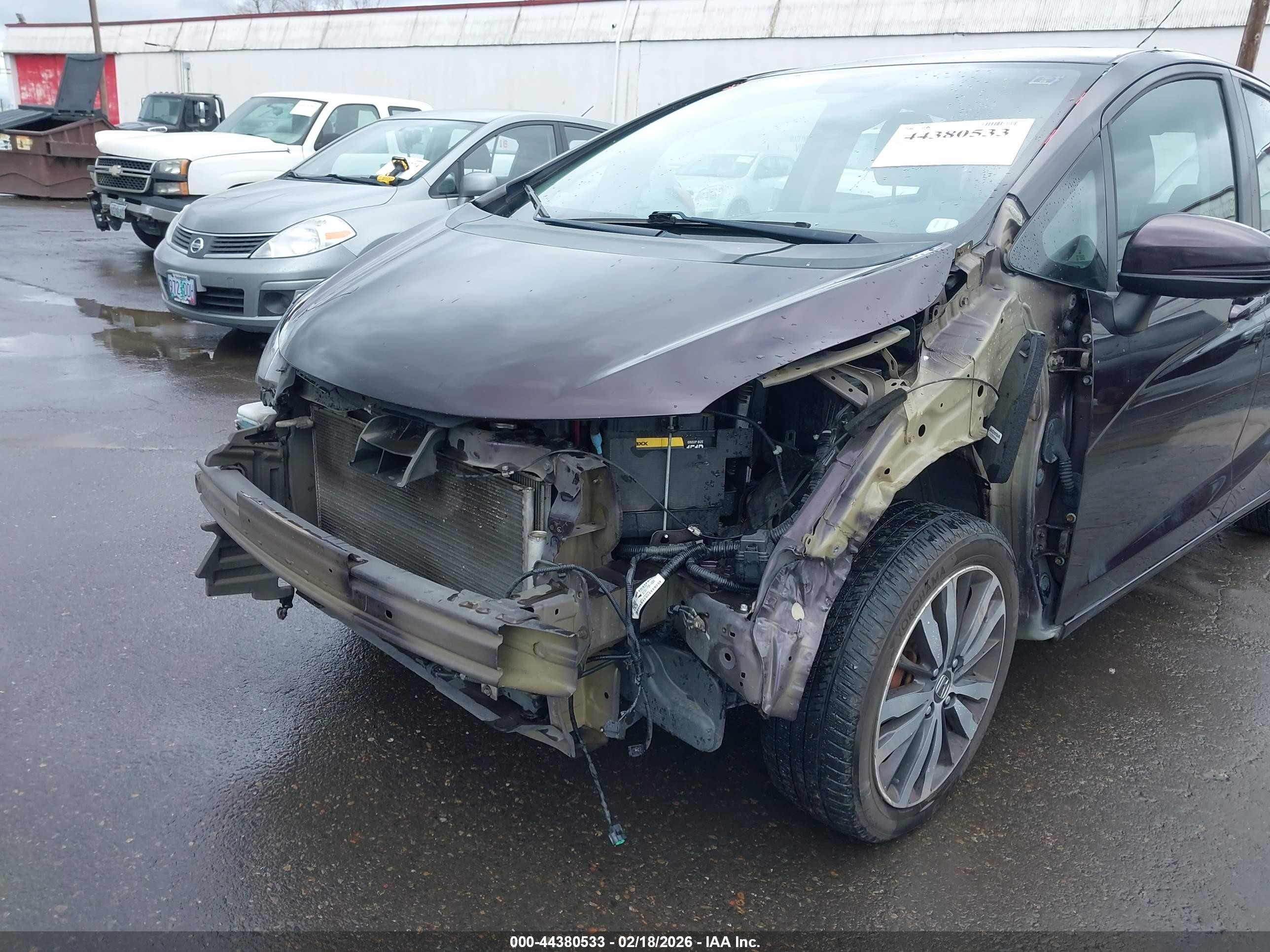 2015 Honda Fit Ex Purple vin: 3HGGK5G83FM741624