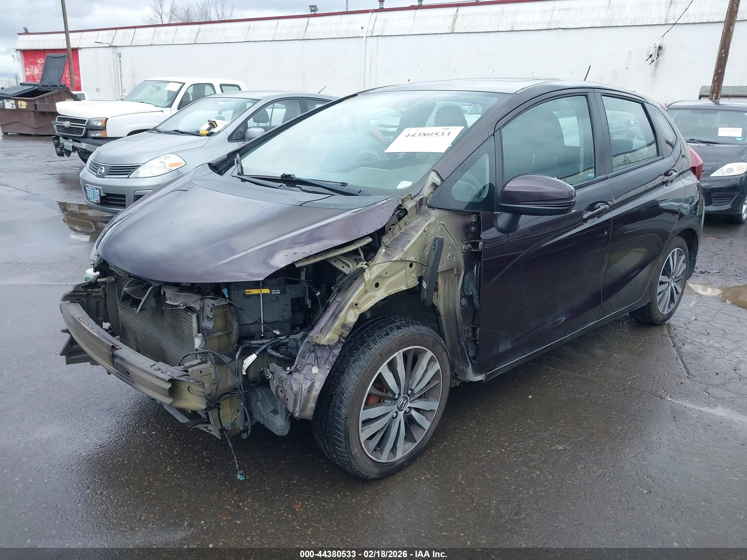 2015 Honda Fit Ex Purple vin: 3HGGK5G83FM741624
