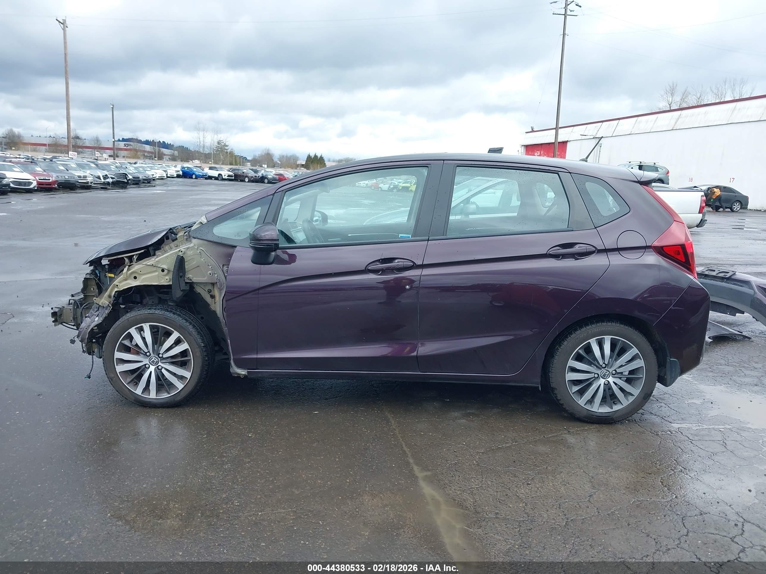 2015 Honda Fit Ex Purple vin: 3HGGK5G83FM741624