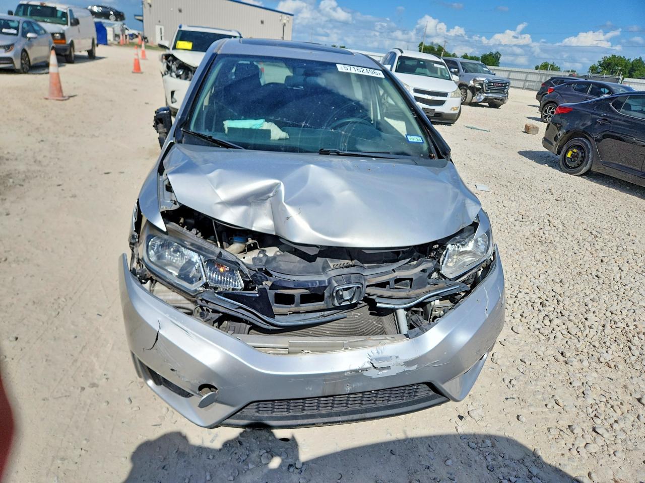 2015 Honda Fit Ex Silver vin: 3HGGK5G85FM724193