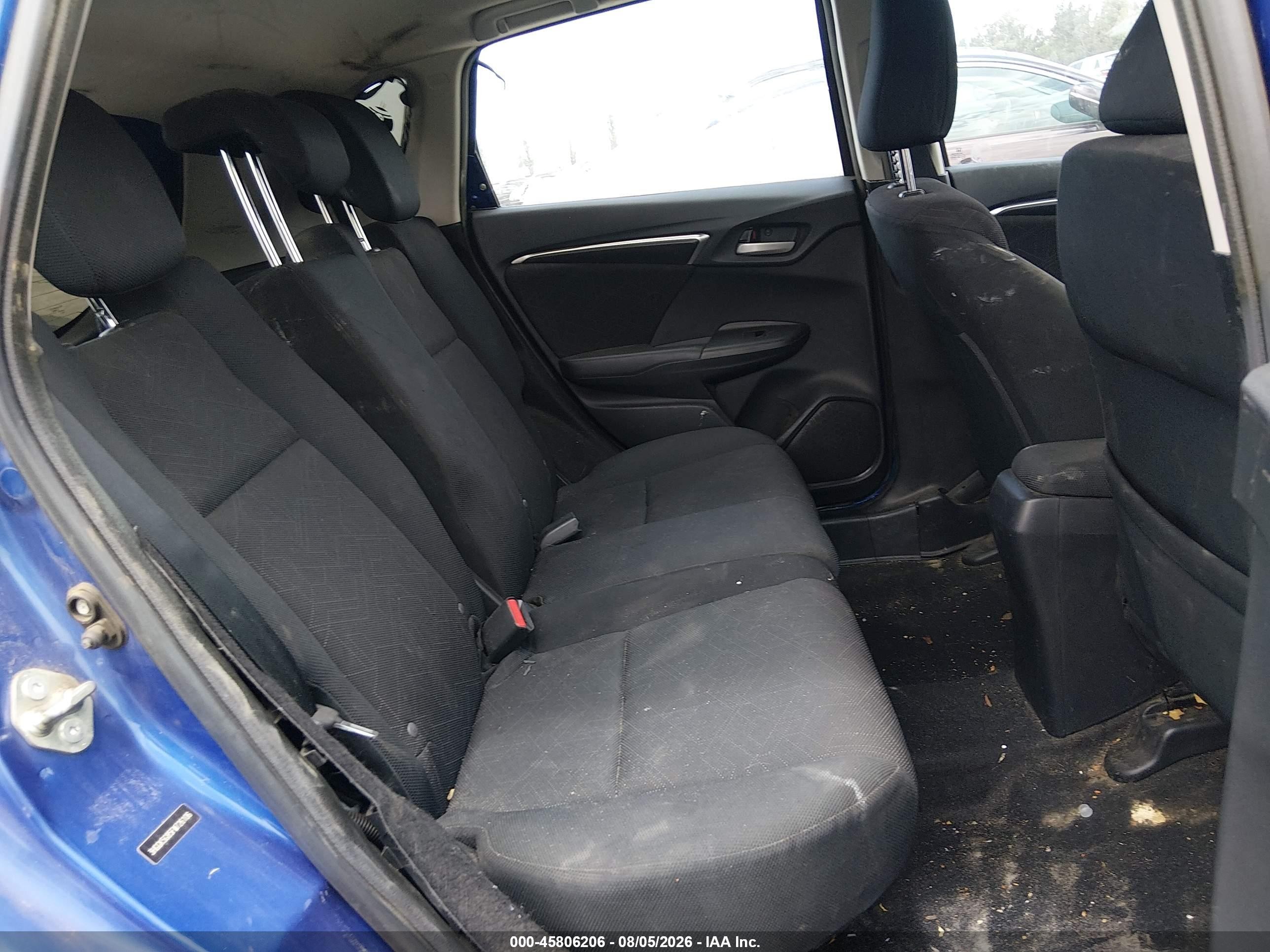 2015 Honda Fit Ex Blue vin: 3HGGK5G85FM726106