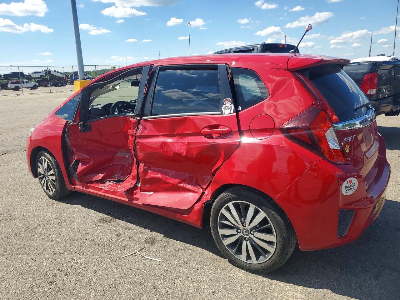 2015 Honda Fit Ex/exl Red vin: 3HGGK5G86FM720590
