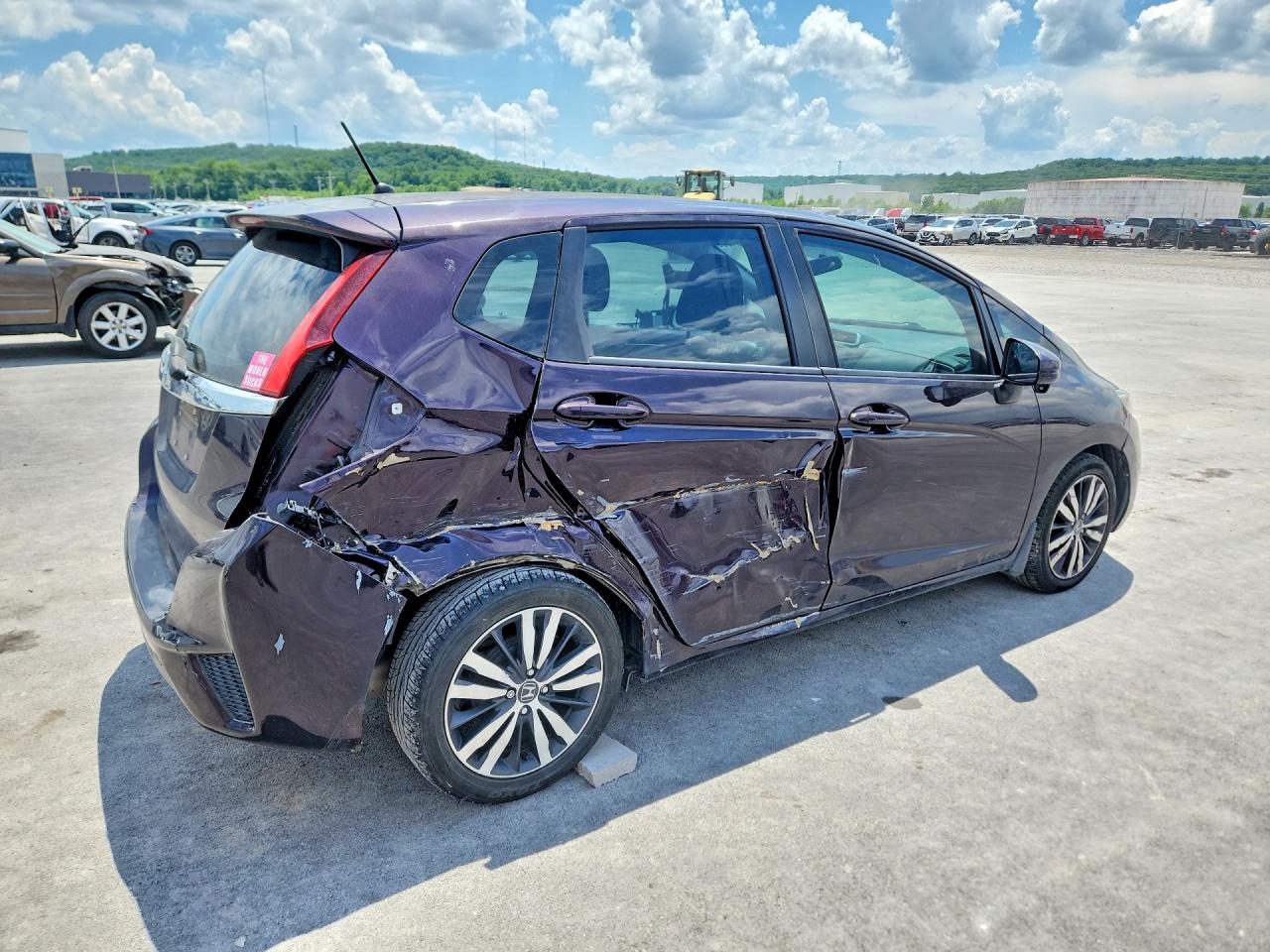 2015 Honda Fit Ex Purple vin: 3HGGK5G86FM725322