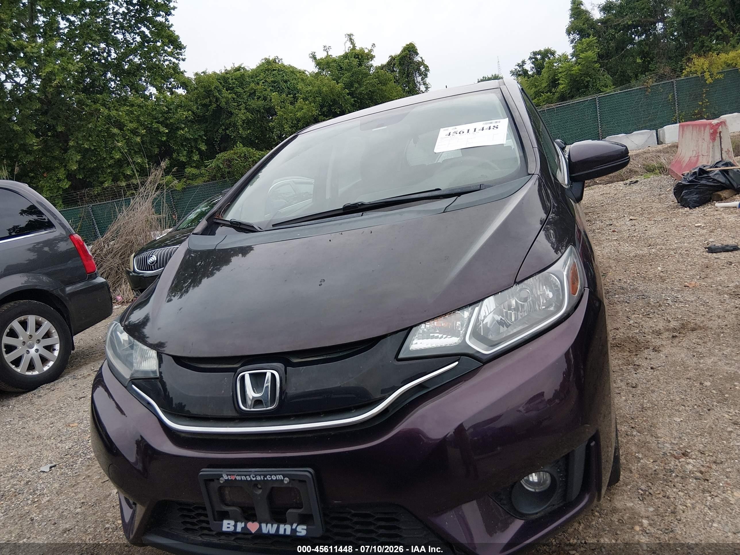 2015 Honda Fit Ex Purple vin: 3HGGK5G86FM745098