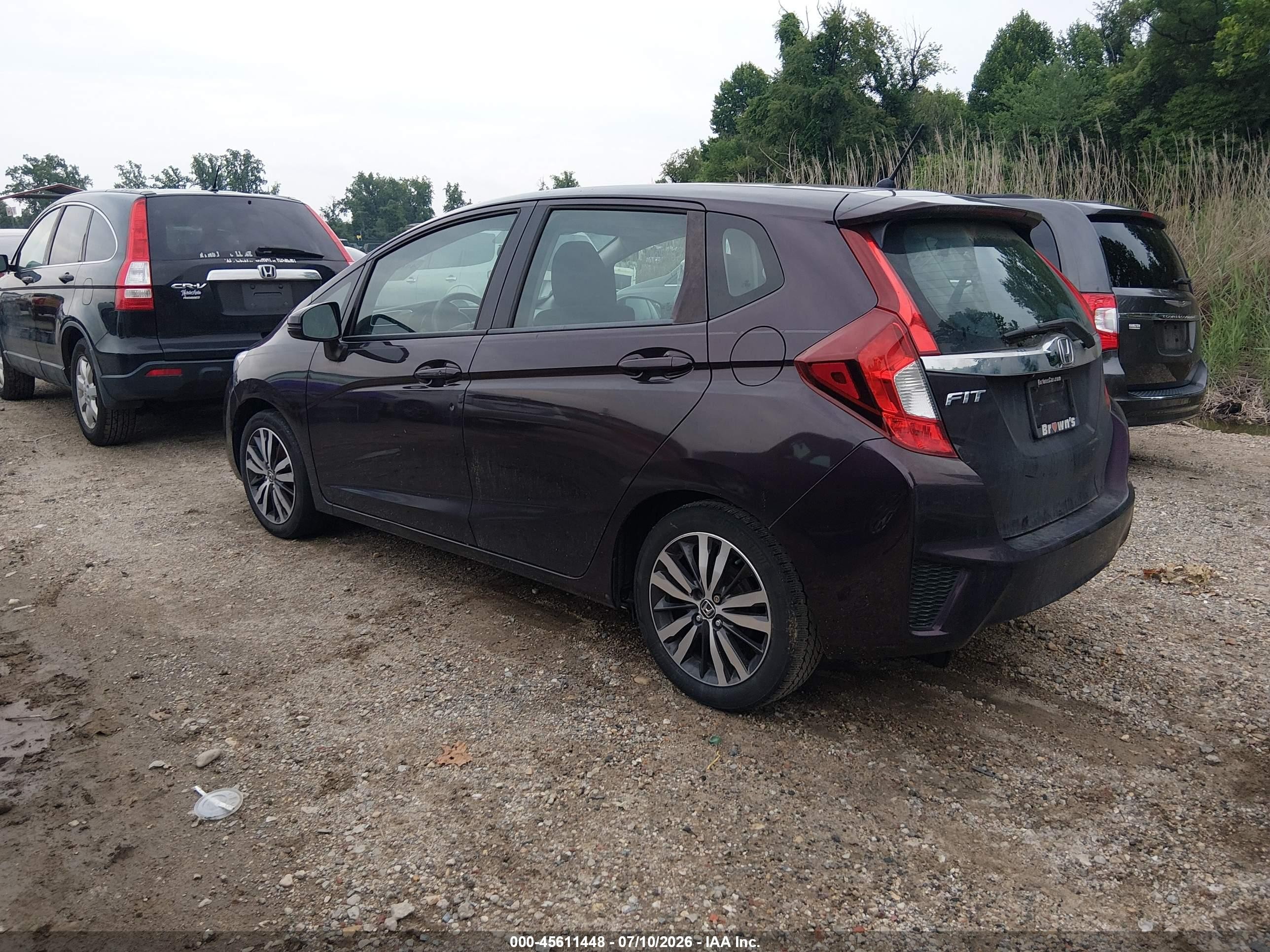 2015 Honda Fit Ex Purple vin: 3HGGK5G86FM745098