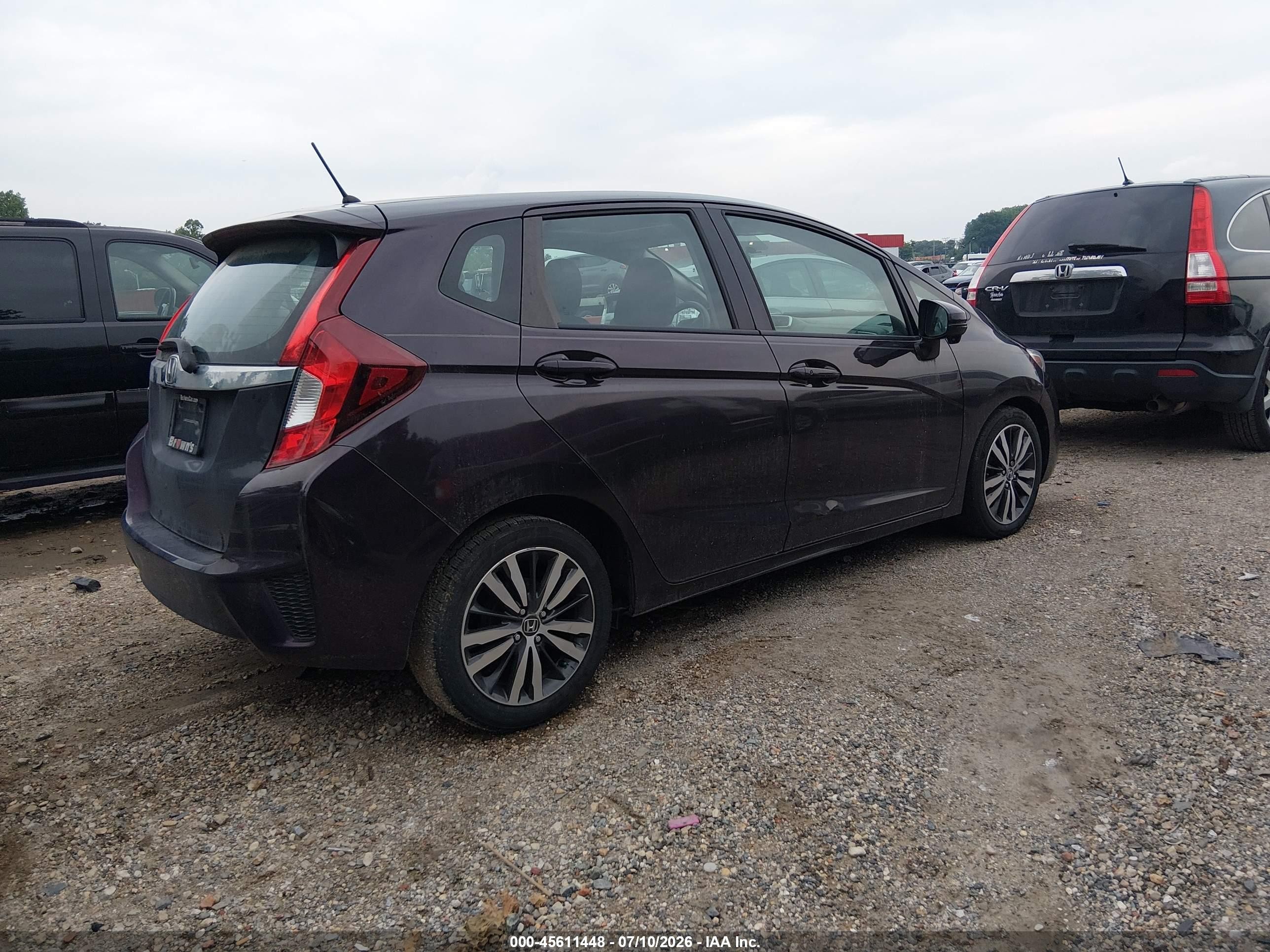 2015 Honda Fit Ex Purple vin: 3HGGK5G86FM745098