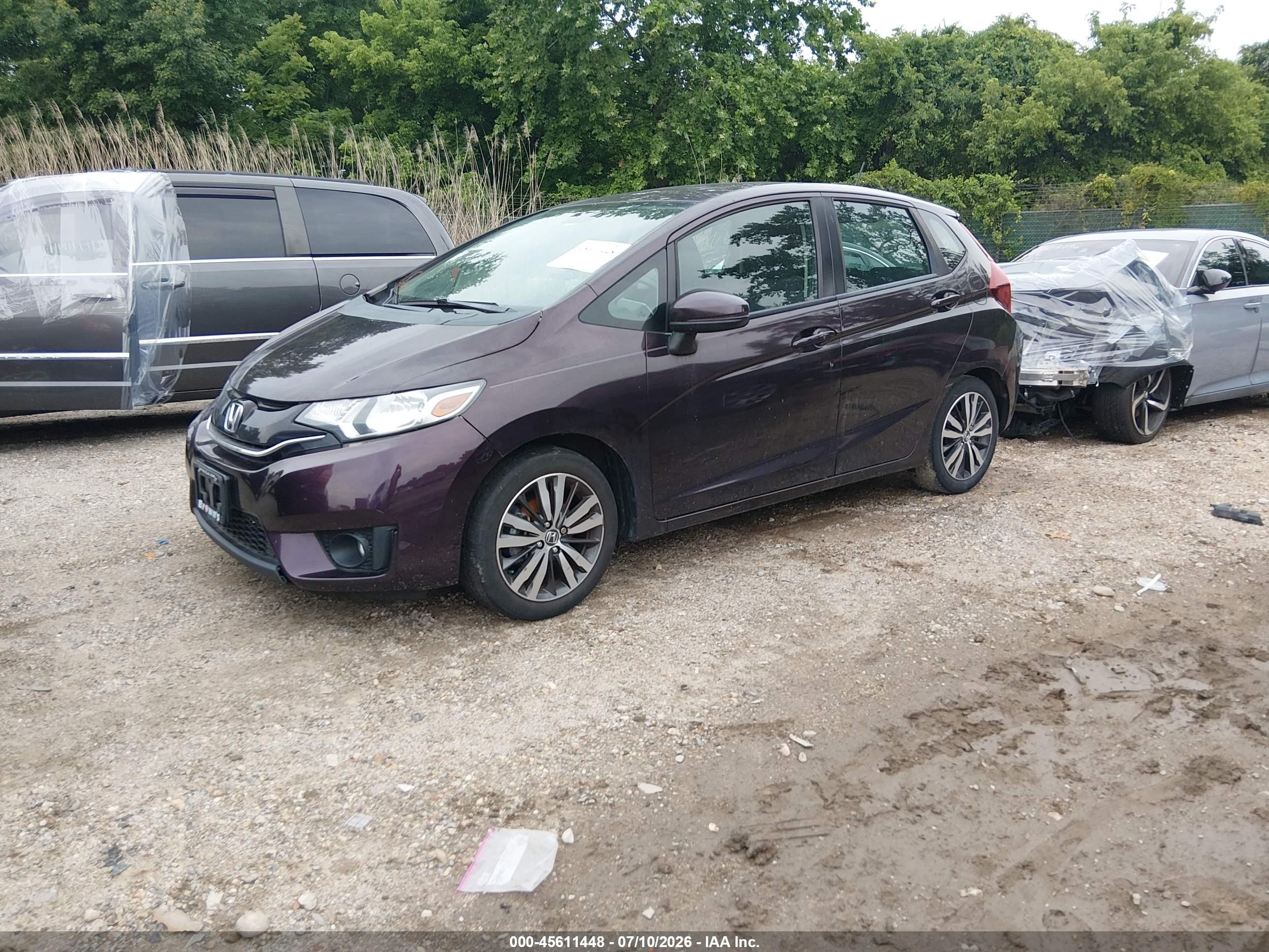 2015 Honda Fit Ex Purple vin: 3HGGK5G86FM745098