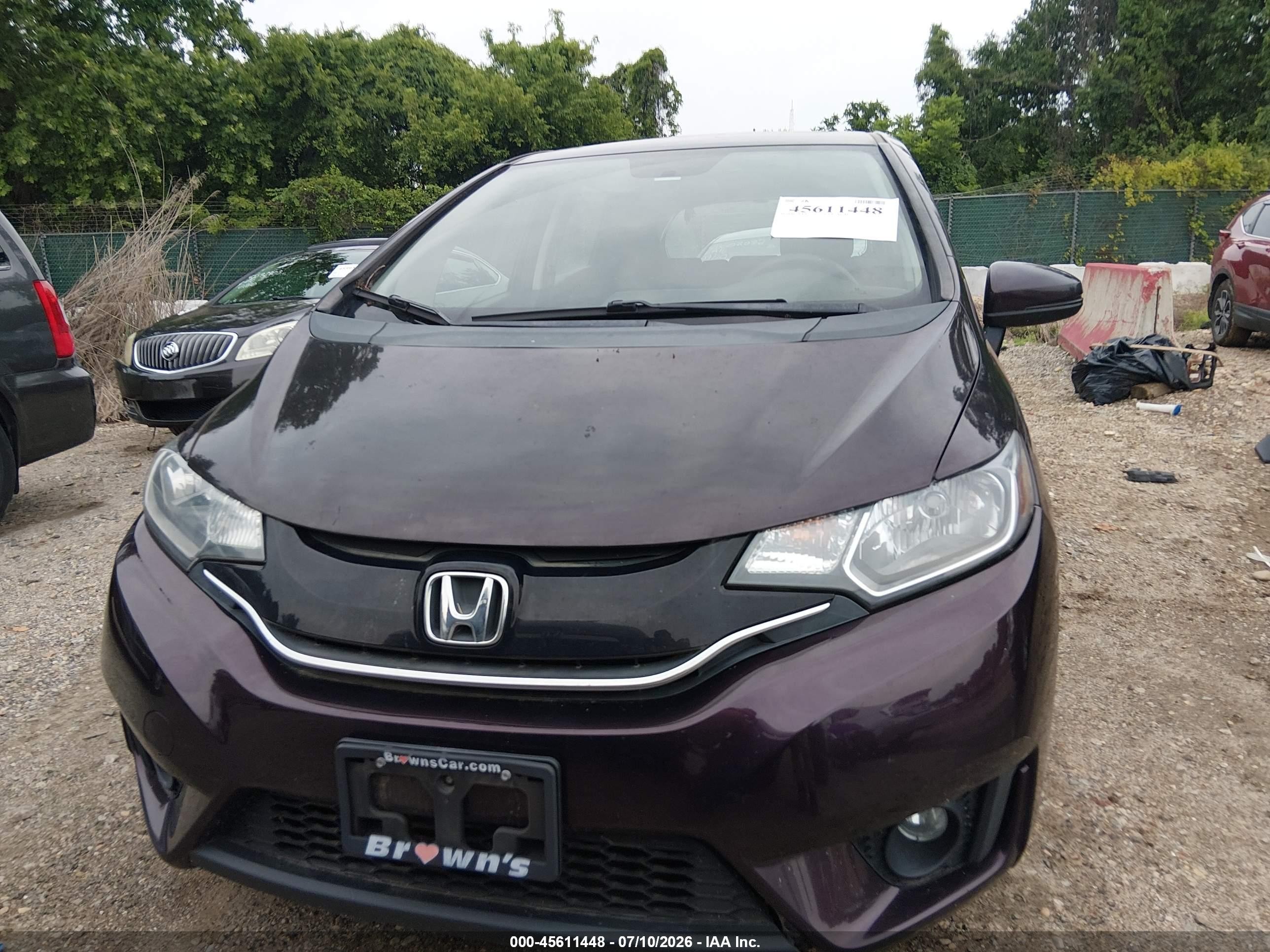2015 Honda Fit Ex Purple vin: 3HGGK5G86FM745098