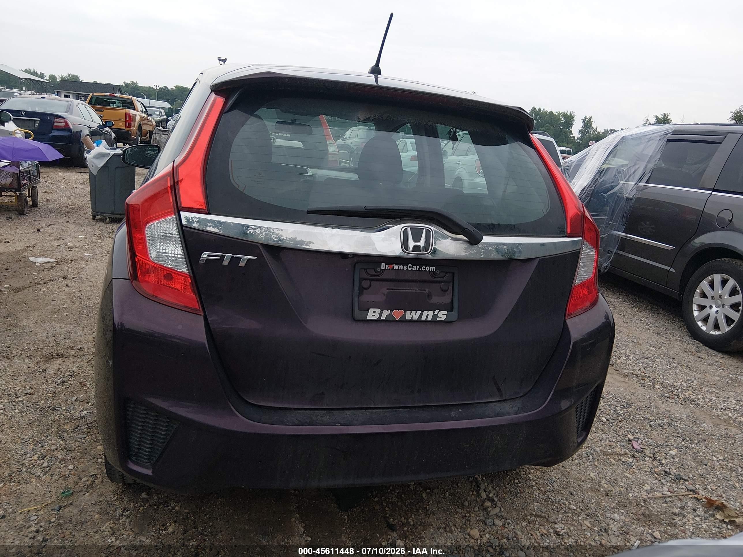 2015 Honda Fit Ex Purple vin: 3HGGK5G86FM745098