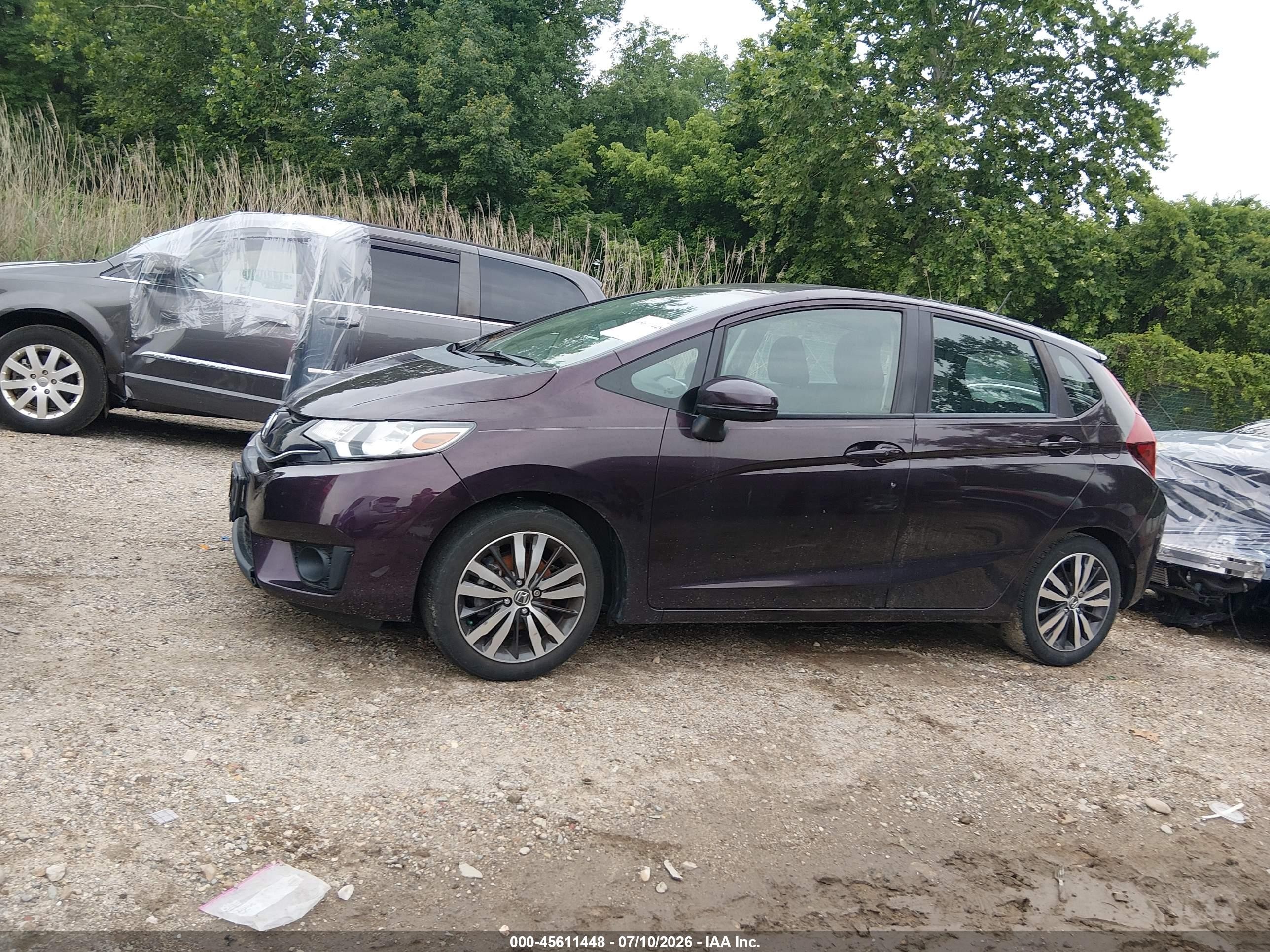 2015 Honda Fit Ex Purple vin: 3HGGK5G86FM745098