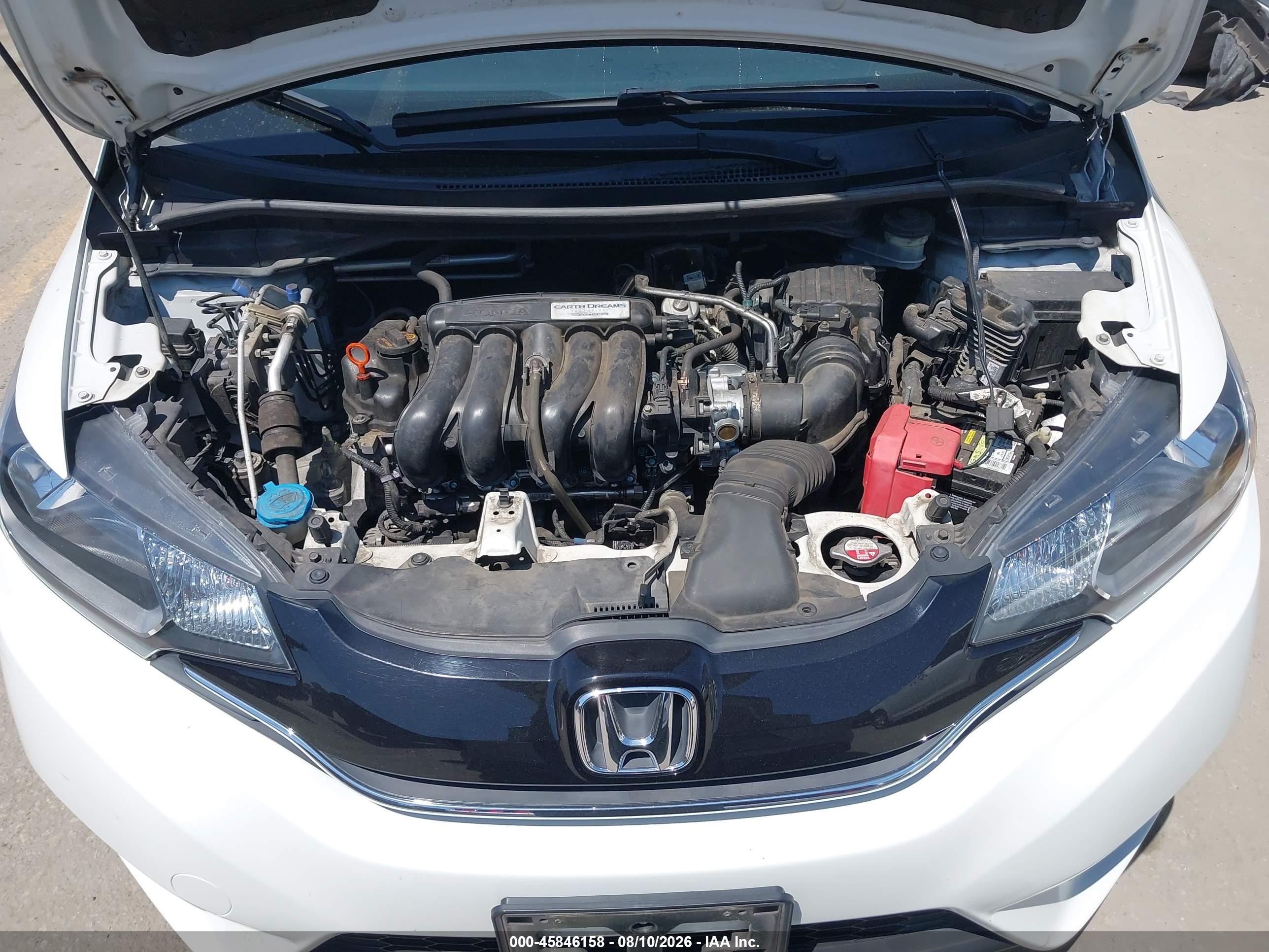 2015 Honda Fit Ex White vin: 3HGGK5G89FM717070